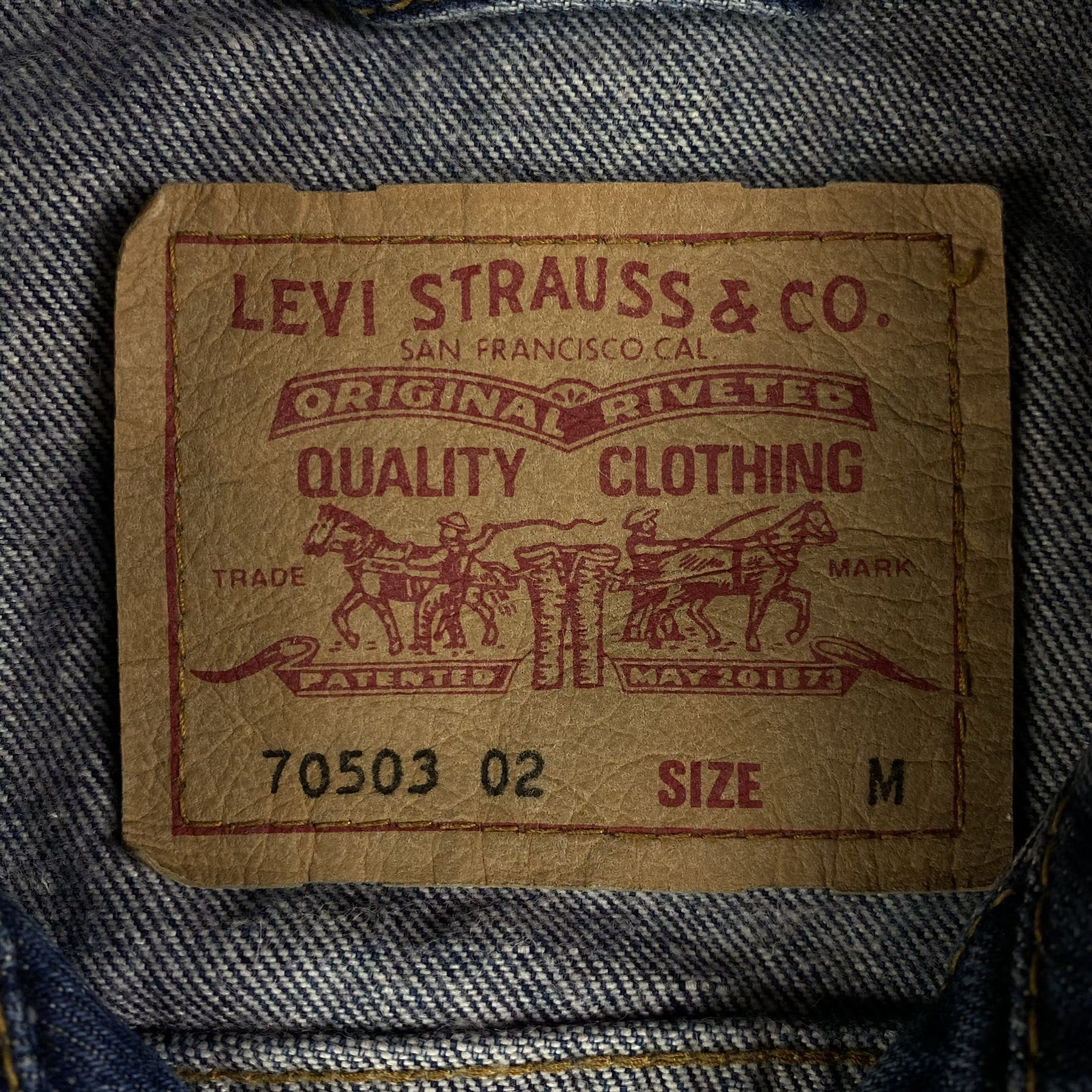 Levi's × Levi's Vintage Clothing × Vintage Men’s Denim Jeans Bomber Jacket Levi’s Vintage Size M Size US M / EU 48-50 / 2 - 4 Thumbnail