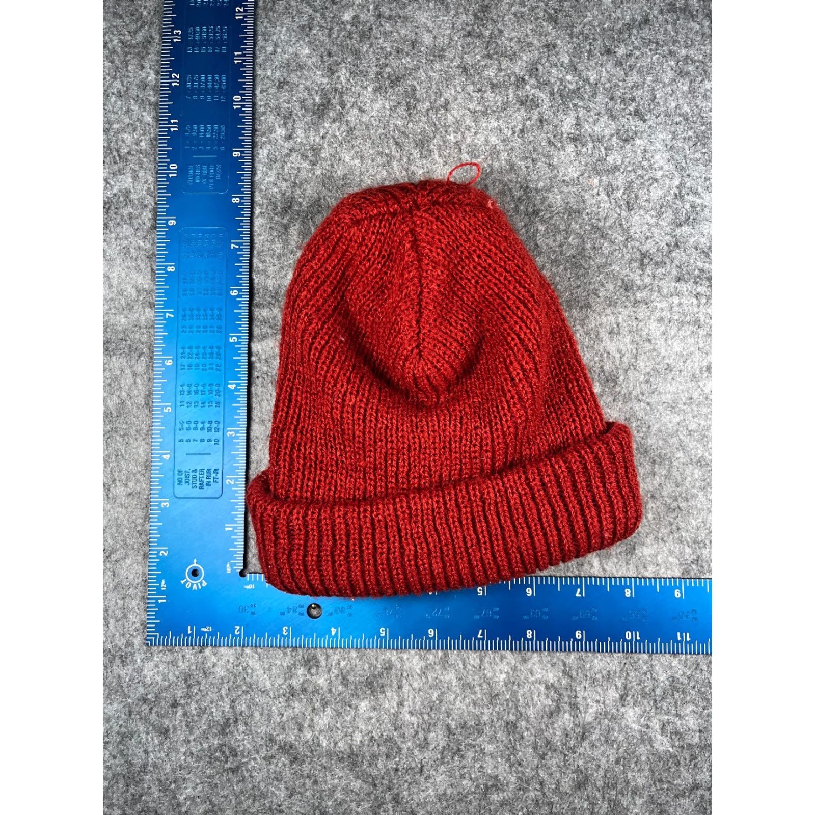 Doublet VINTAGE Beanie Toque Hat Adult One Size Red 100% Acrylic Knit Ski Winter Unbranded Mens Womens Boys Girls Size ONE SIZE - 4 Thumbnail