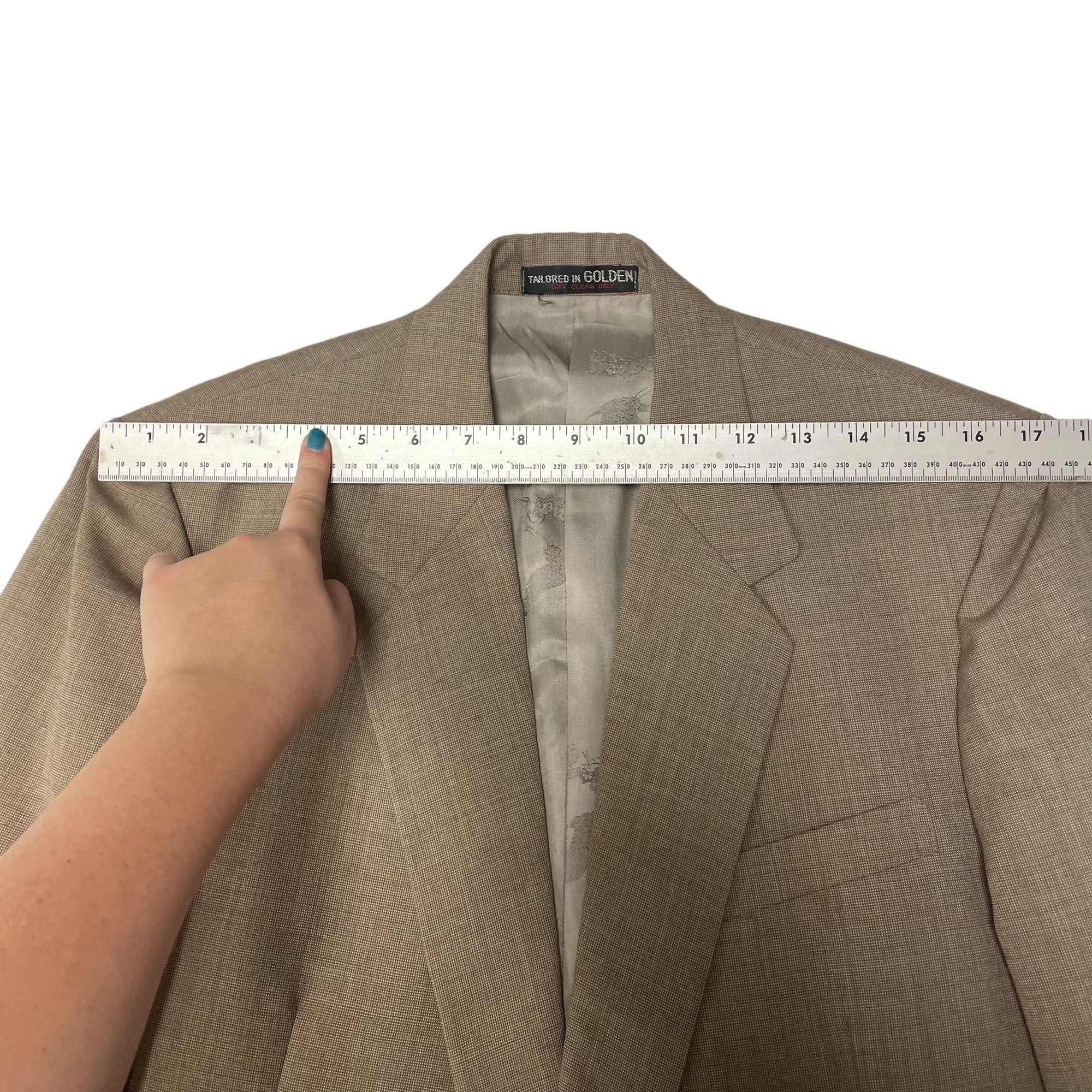Other Vtg BESPOKE Brown Twill Sport Coat Hand Made Jacket Size 38L - 10 Thumbnail