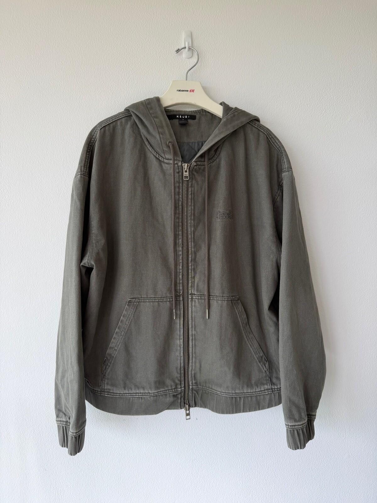 Ksubi Ksubi mens surplus green grey zip up jacket medium m denim Size US 32 / EU 48 - 1 Thumbnail