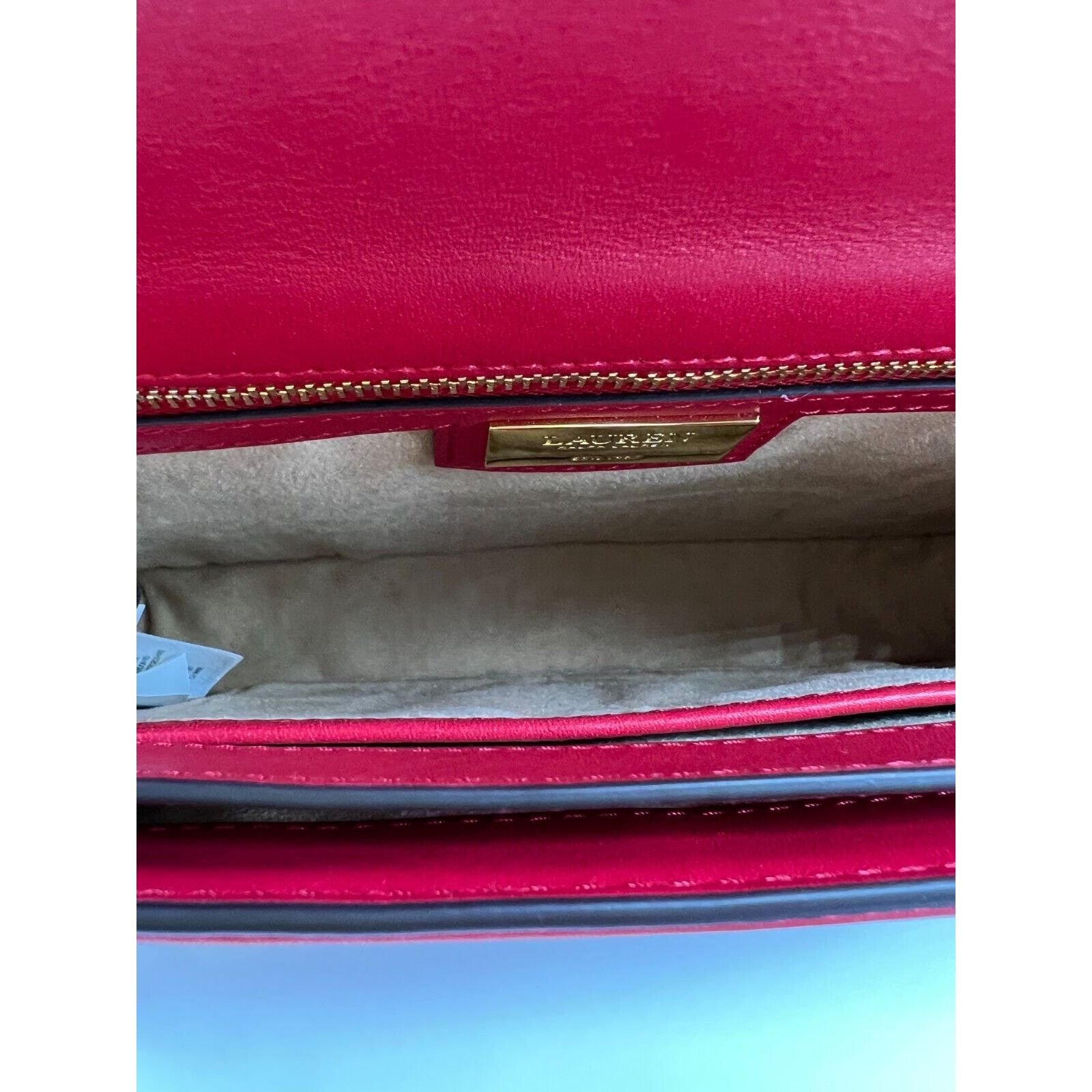 Lauren Ralph Lauren Lauren Ralph Lauren Holiday Red Leather Women Shoulder Bag Size ONE SIZE - 10 Thumbnail