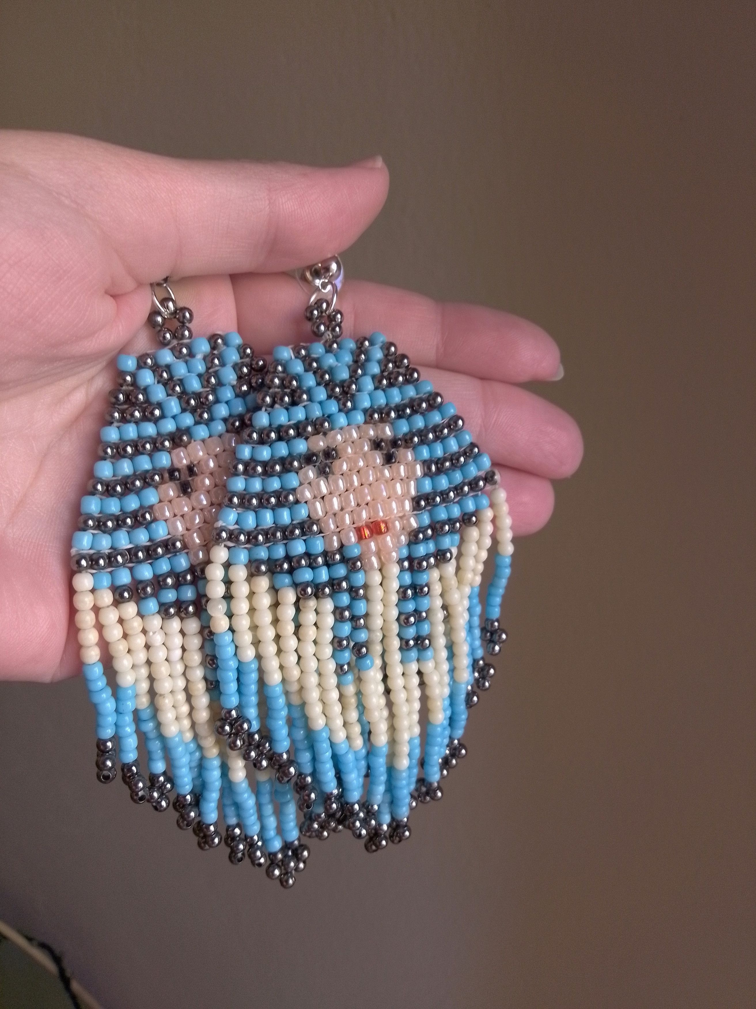 Handmade Earrings Bangs Cleopatra Ethnic Egyptian Extra Long Size ONE SIZE - 3 Thumbnail