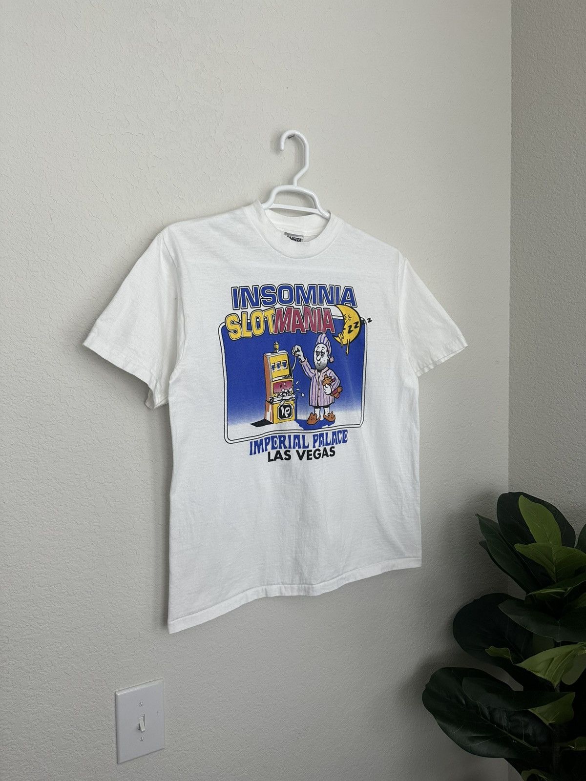 Vintage Insomnia Slot Mania Las Vegas 1990s Single Stitch Vintage T Size US L / EU 52-54 / 3 - 1 Thumbnail