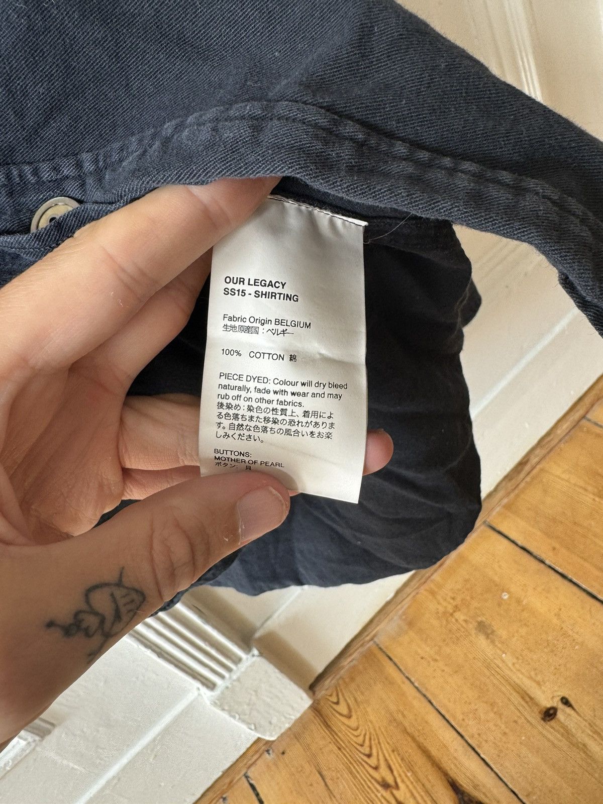 Our Legacy Our Legacy - Navy Shirt Size US S / EU 44-46 / 1 - 2 Thumbnail