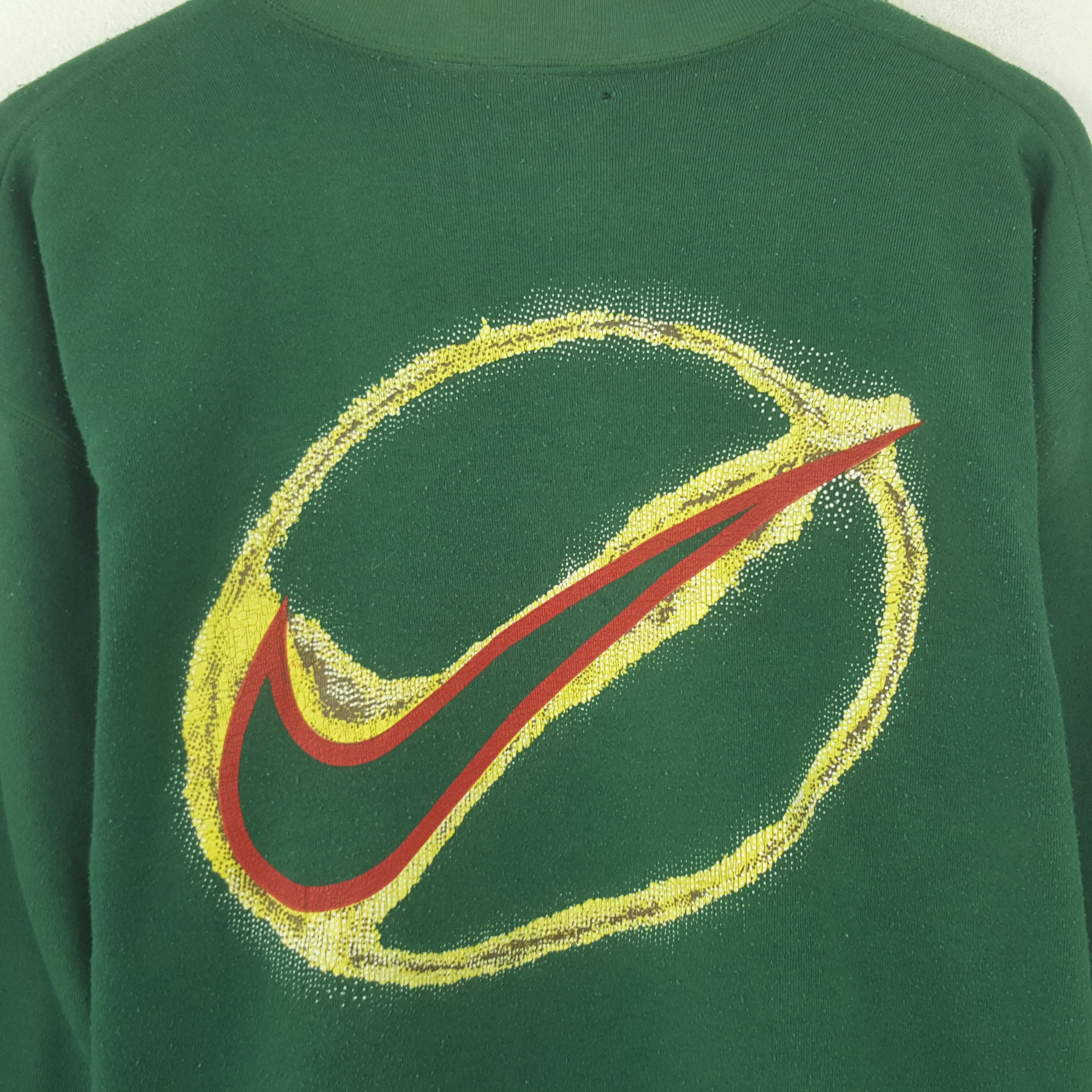 Nike × Vintage Vintage Nike Big Logo Sweatshirt Size US L / EU 52-54 / 3 - 2 Thumbnail