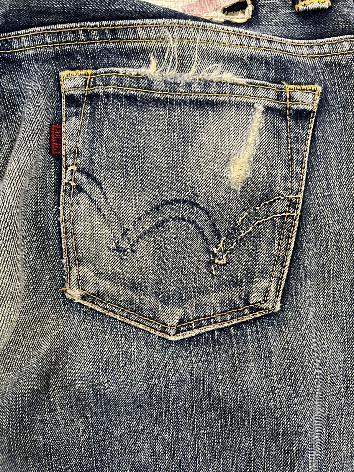 Edwin × Le Grande Bleu (L.G.B.) Vintage Edwin 503 Flare Bell Bottom Denim Size US 30 / EU 46 - 11 Thumbnail