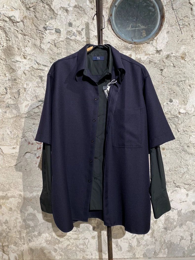 Yohji Yamamoto Yohji Yamamoto Y's fake two shirt jacket-2505 Size US L / EU 52-54 / 3 - 1 Thumbnail