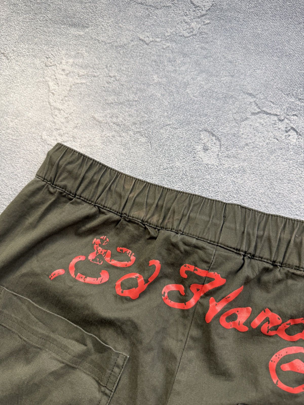 Ed Hardy Ed Hardy Pants Olive Logo Wide Leg Cargo Baggy Drill Size US 32 / EU 48 - 10 Thumbnail