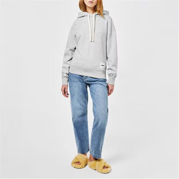 Jil Sander o1g2r1mq1024 Logo Sweat Hoodie in Grey Size S / US 4 / IT 40 - 4 Thumbnail