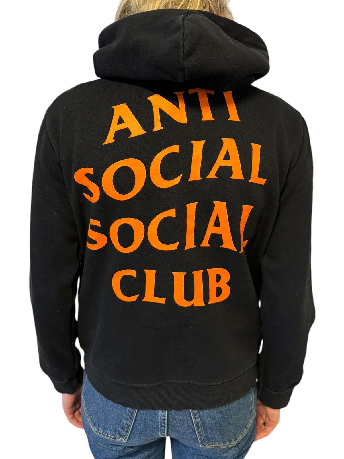 Image of Anti Social Social Club x Undefeated Paranoid Hoodie Xs Smal in Black, Men's