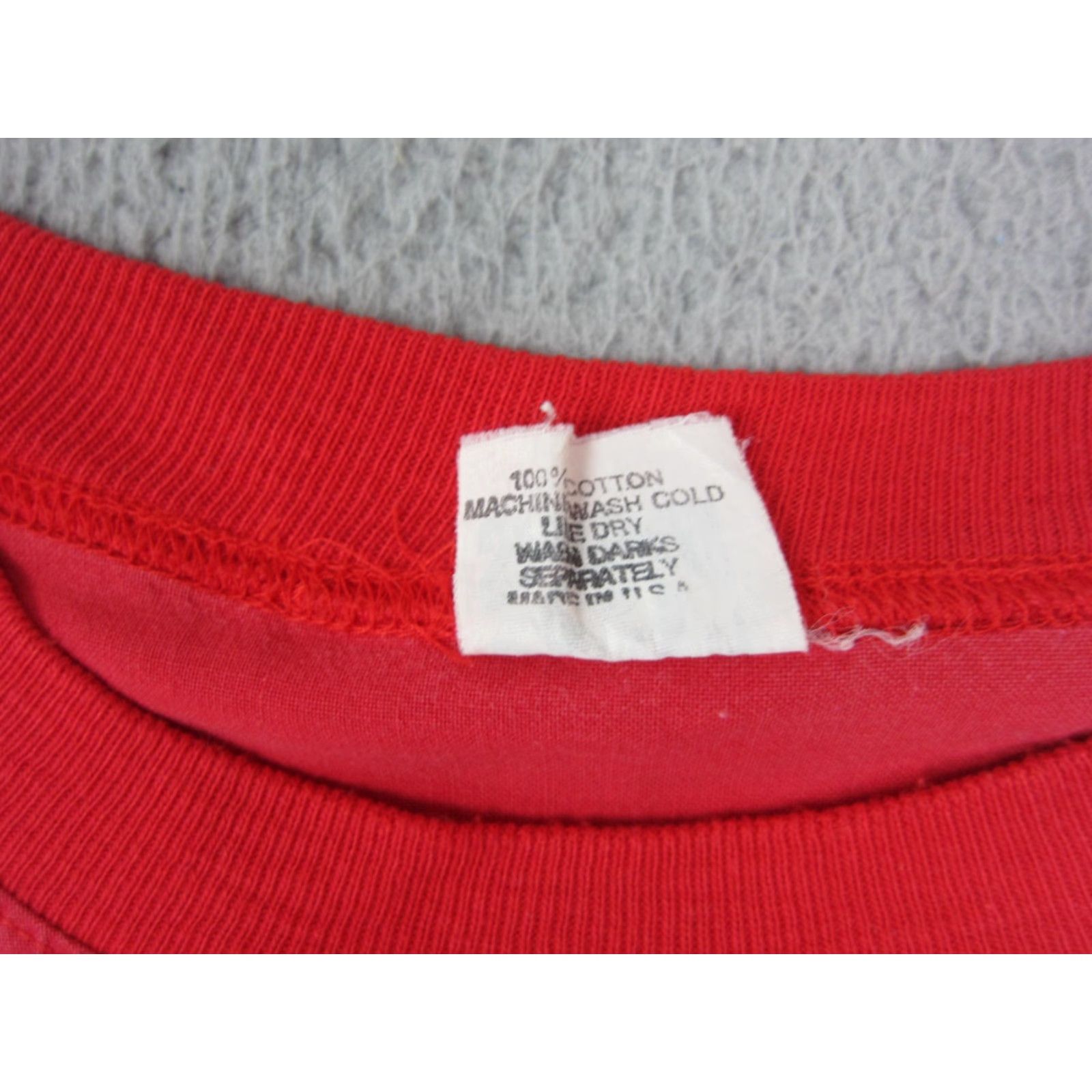 Vintage VINTAGE Stallion Sportswear Red Varsity Jacket Mens M 90s Cotton Fleece All Seasons House USA Black? Size US M / EU 48-50 / 2 - 6 Thumbnail