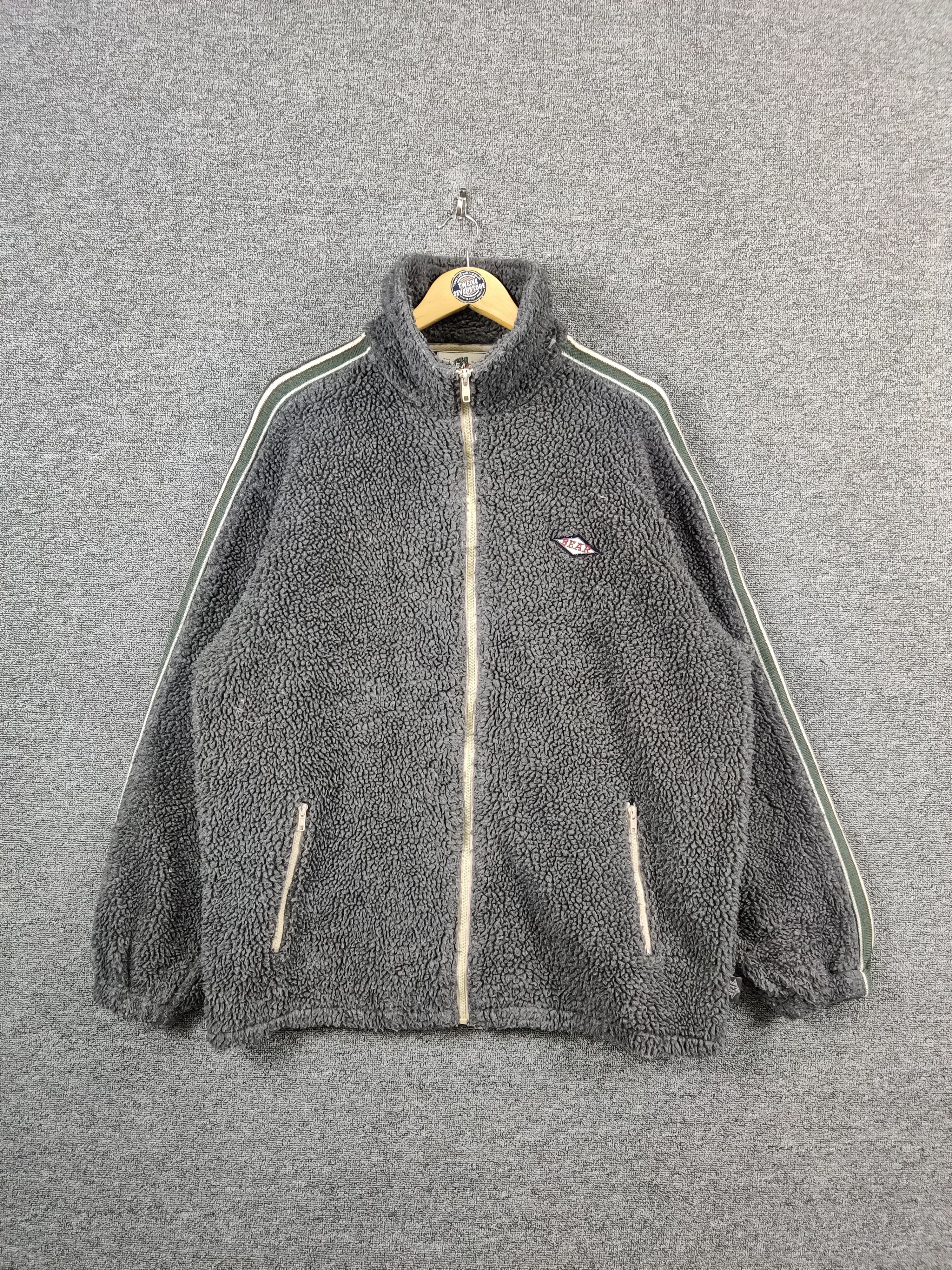 Japanese Brand Vintage Bear Sherpa Deep Pile Zipper Jacket Size US XL / EU 56 / 4 - 1 Thumbnail