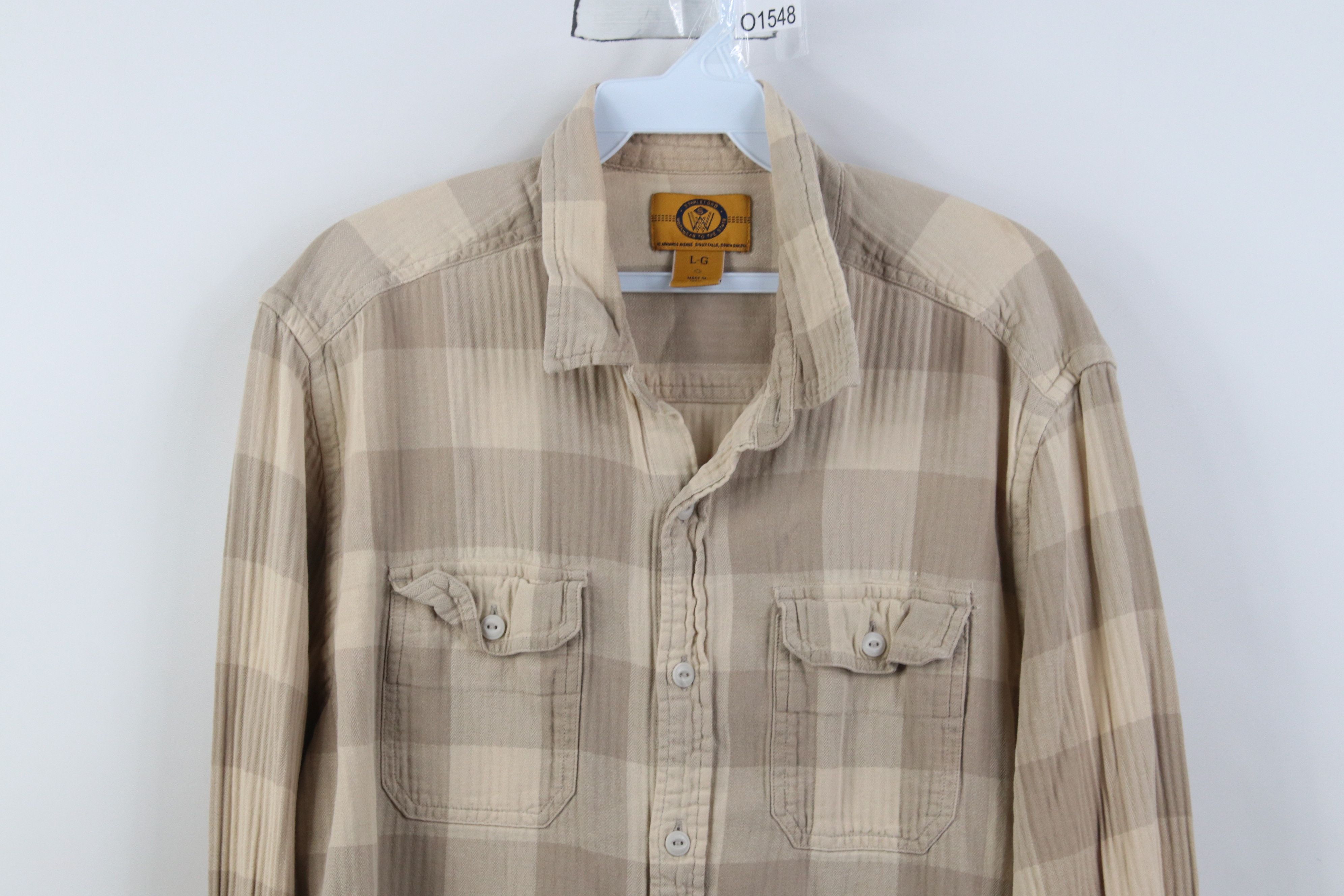 Vintage Vintage Streetwear Flannel Workwear Collared Button Shirt Size US L / EU 52-54 / 3 - 2 Thumbnail
