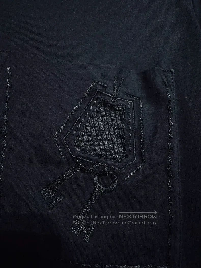 Hermes Hermes Black Embroidered Short Sleeve Size XS / US 0-2 / IT 36-38 - 3 Thumbnail