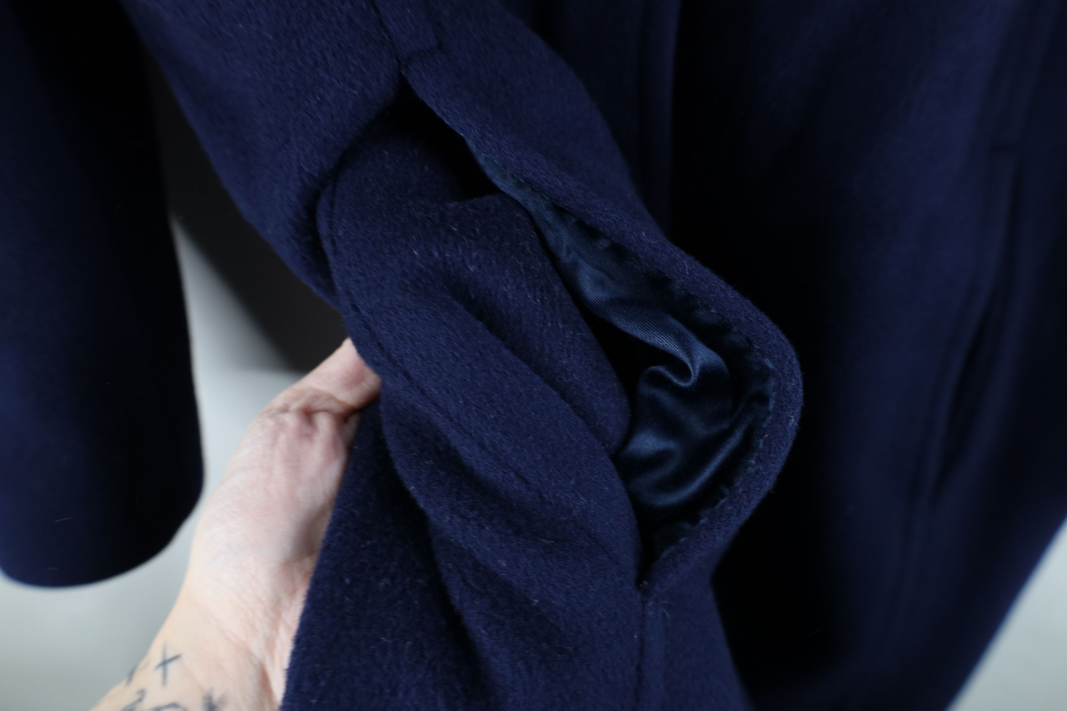 Pendleton Vintage 90s Pendleton Heavy Wool Trench Coat Jacket Blue USA Size XL / US 12-14 / IT 48-50 - 8 Thumbnail