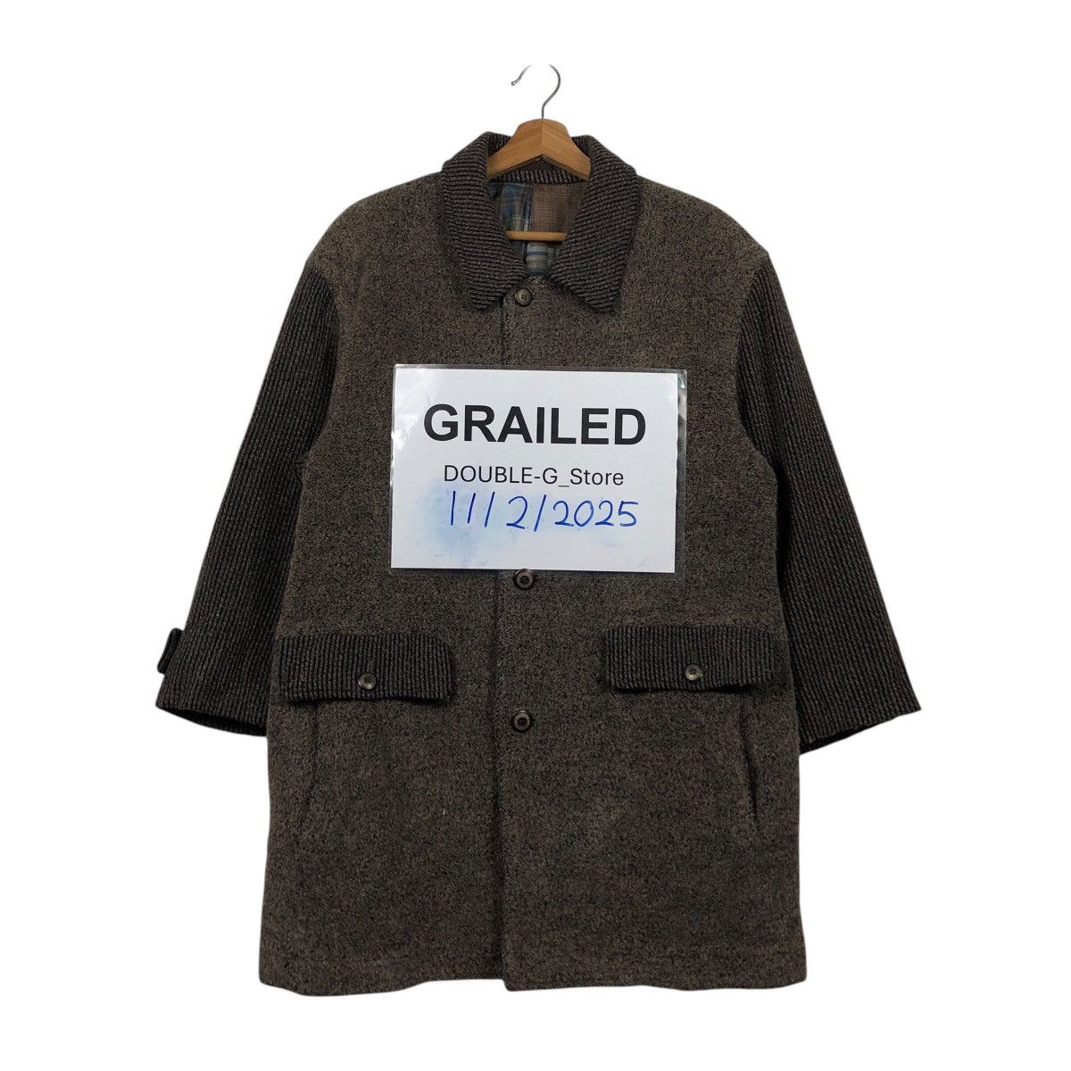 Japanese Brand Vintage Alpaca Mountain Mixed Fabric Construction Workwear Size US M / EU 48-50 / 2 - 1 Thumbnail
