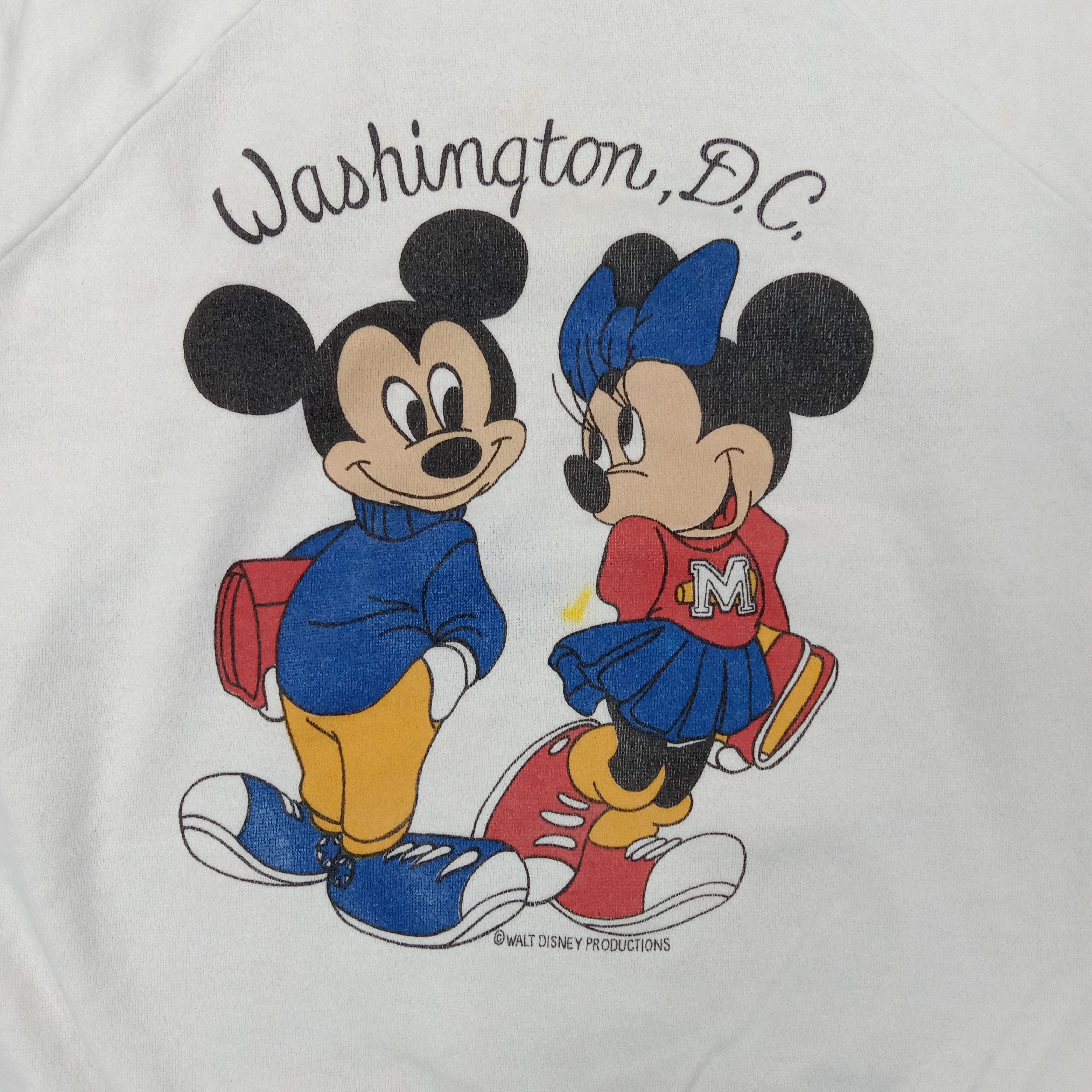 Mickey Mouse Vintage 90's Mickey Mouse American Cartoon Sweatshirt Size US M / EU 48-50 / 2 - 2 Thumbnail
