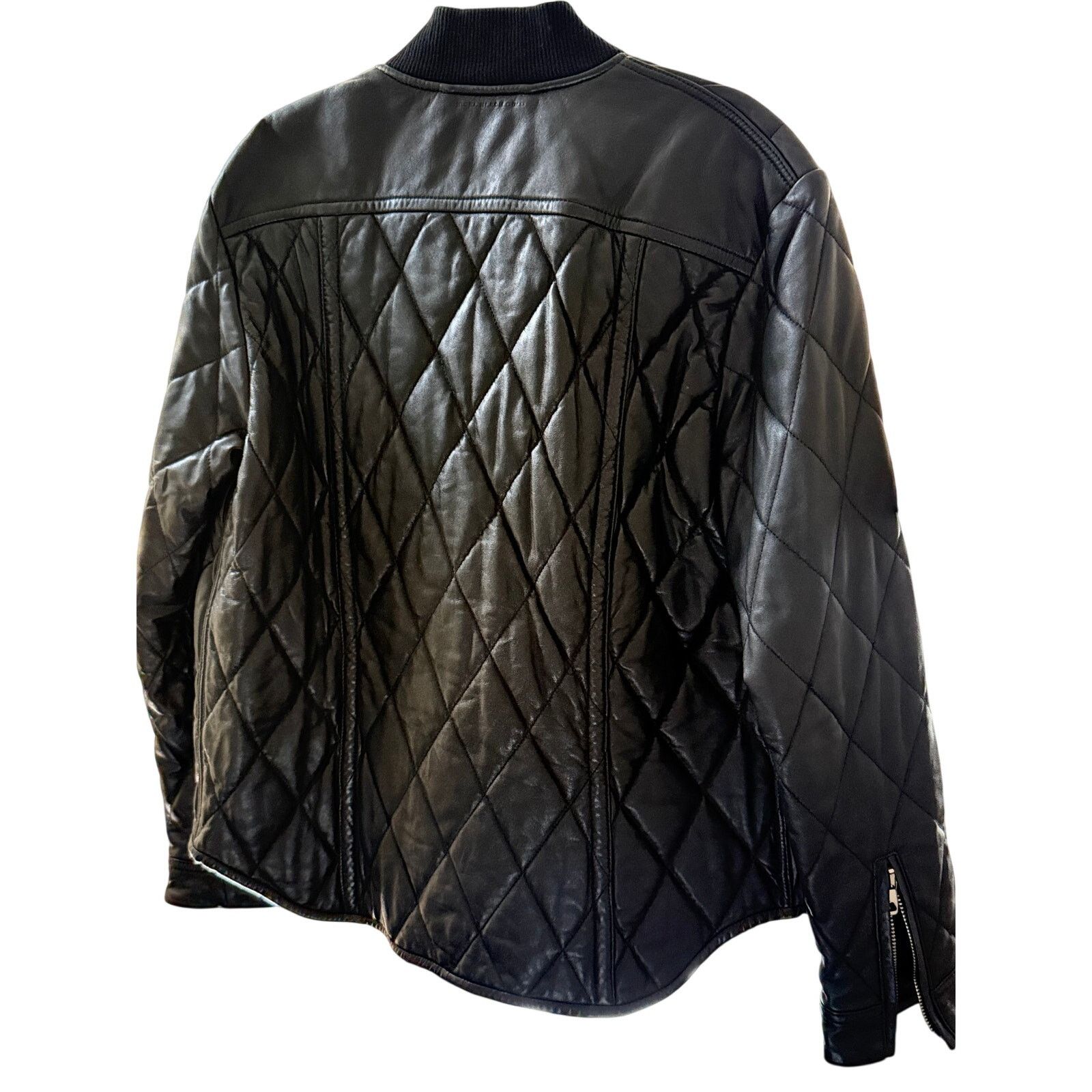 Diesel Black Gold Diesel Black Gold Quilted Leather Jacketf Size US M / EU 48-50 / 2 - 6 Thumbnail