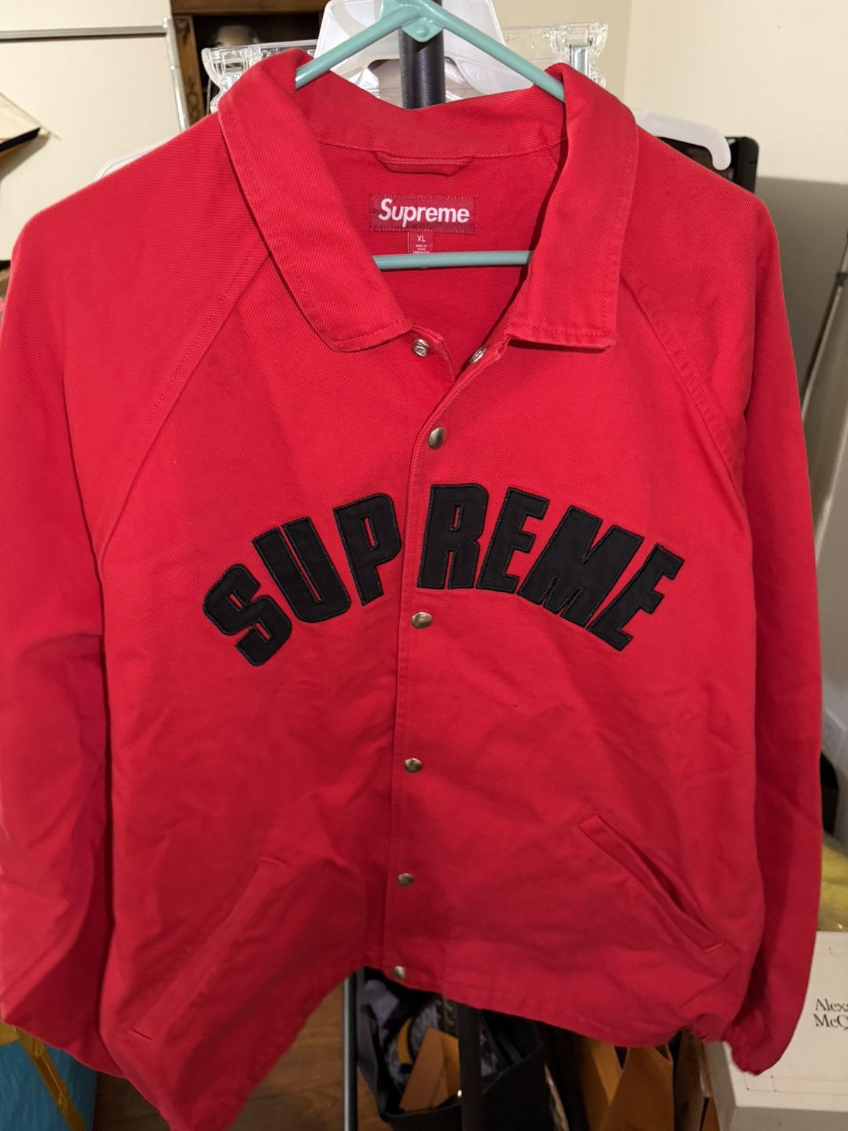 Supreme Supreme Red Coaches Jacket XL TRIED ON Size US XL / EU 56 / 4 - 1 Thumbnail