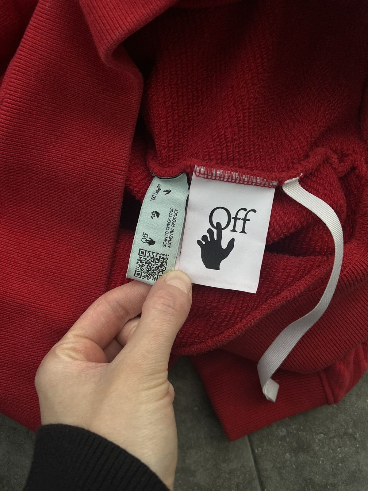 Off-White Off White red hoodie virgil abloh Size US M / EU 48-50 / 2 - 5 Thumbnail