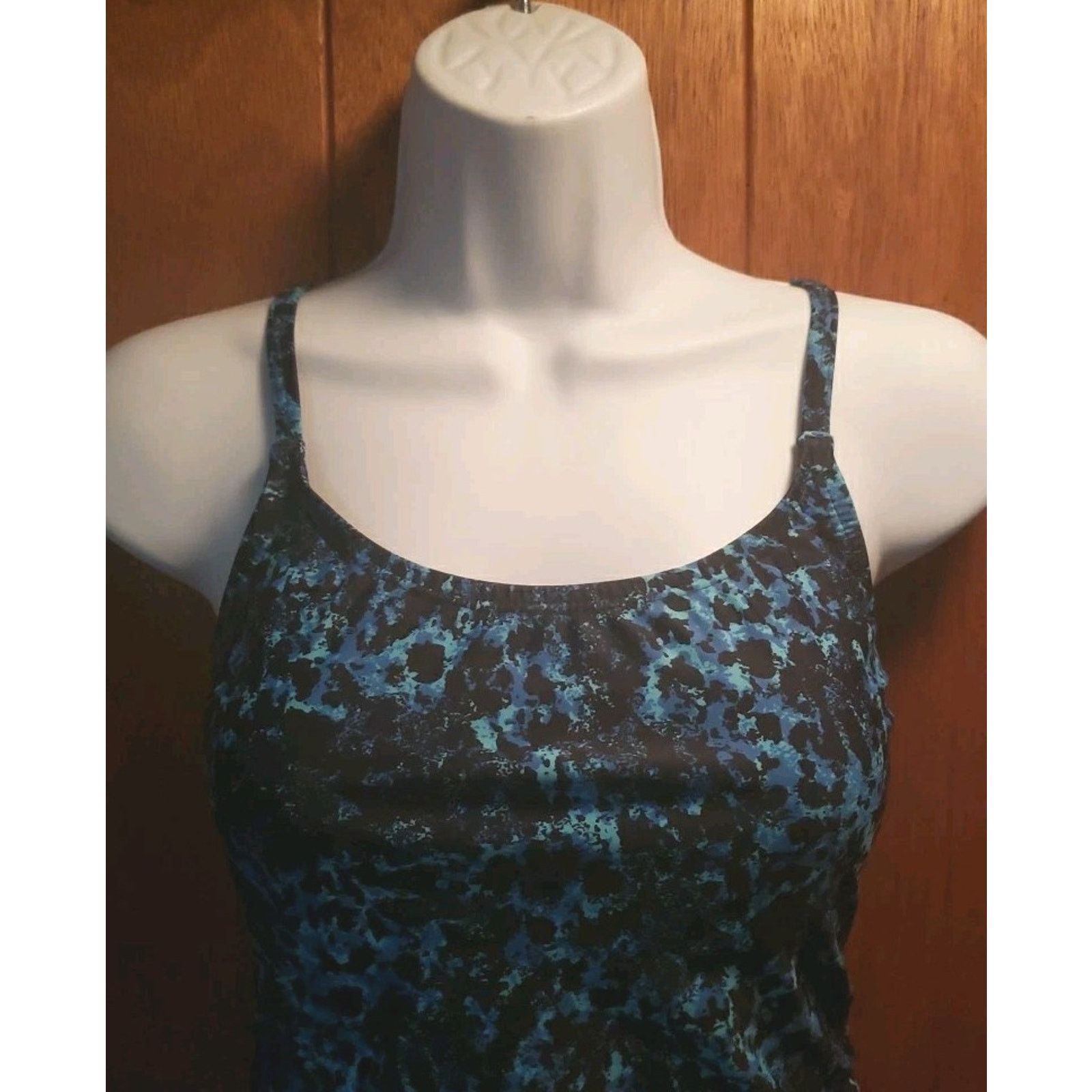 Speedo Speedo Animal Print Blue One Piece Tank Swimsuit Sz 8 Womens Size M / US 6-8 / IT 42-44 - 4 Thumbnail