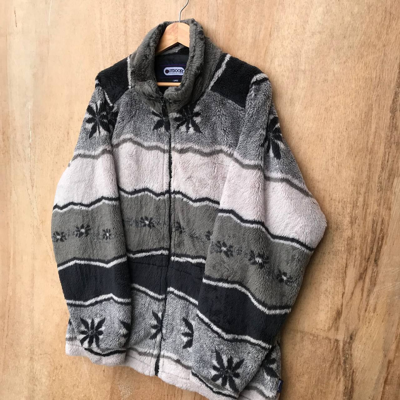Outdoor Research OUTDOOR NAVAJO AZTEC SHERPA FLEECE JACKET SIZE LARGE BAGGY Size US L / EU 52-54 / 3 - 3 Thumbnail