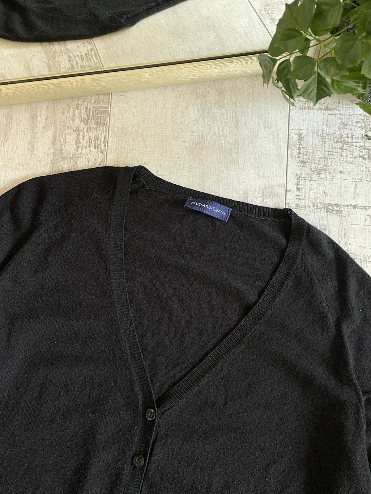 Trussardi Trussardi Jeans Cardigan Metal Logo Luxury RARE Size L / US 10 / IT 46 - 5 Thumbnail