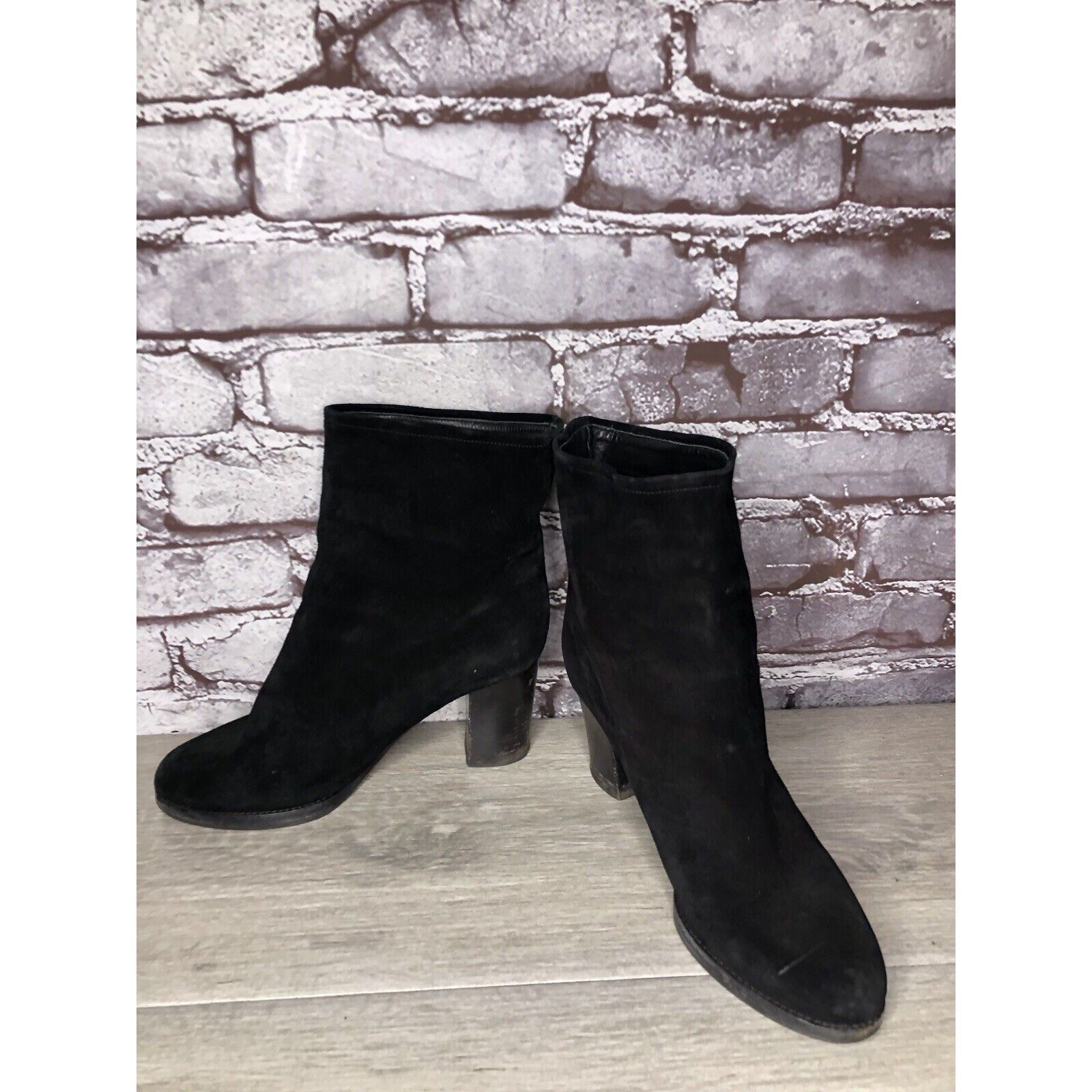Jil Sander Jil Sander Black Suede Leather Pull On Heel Booties Boots Wo Size US 5 / IT 35 - 17 Thumbnail