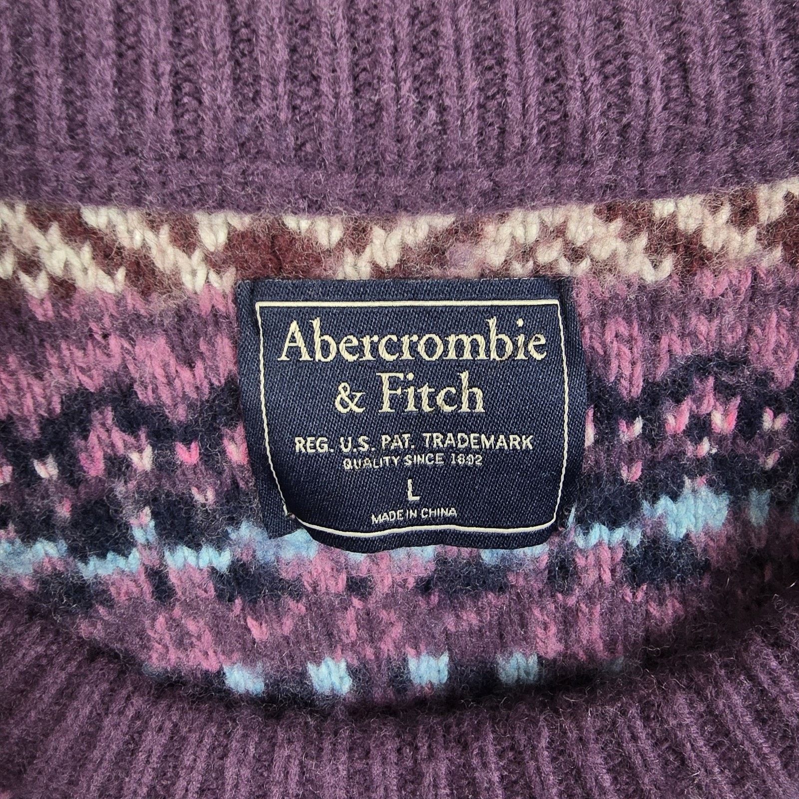 Abercrombie & Fitch Abercrombie & Fitch Y2K Vintage Merino Wool Blend Sweatshirt Size L / US 10 / IT 46 - 4 Thumbnail