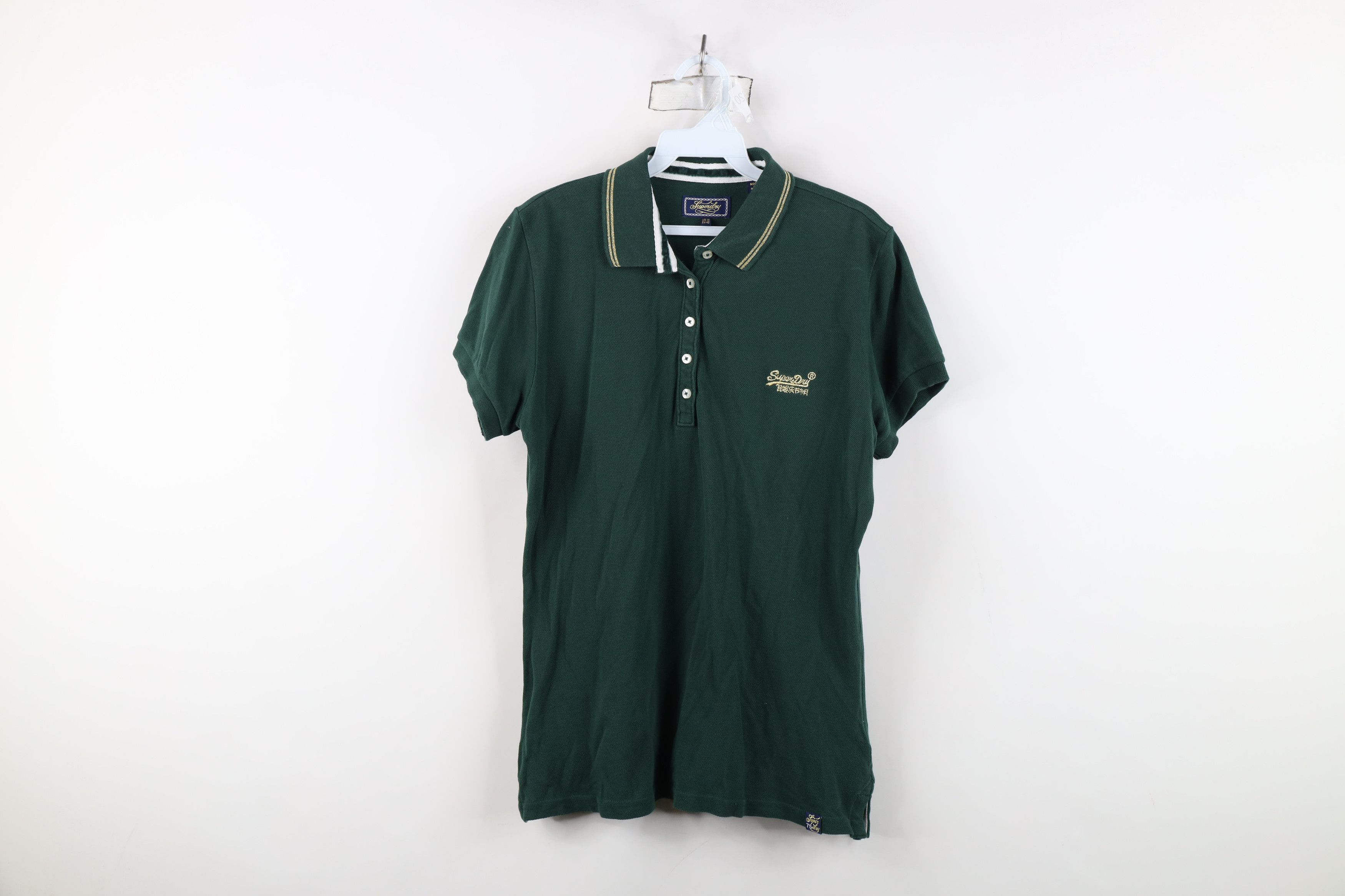 Superdry Superdry Japan Spell Out Script Striped Knit Polo Shirt Size L / US 10 / IT 46 - 1 Thumbnail