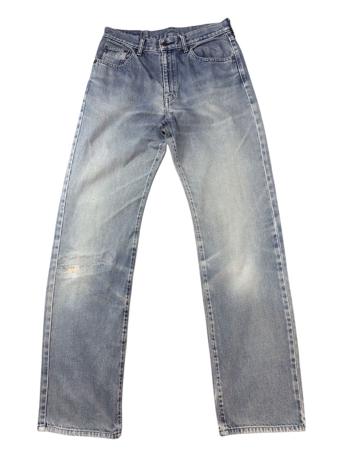 Japanese Brand Vintage Japanese Fade Aging Bobson Straight Distressed Denim Size US 30 / EU 46 - 1 Thumbnail