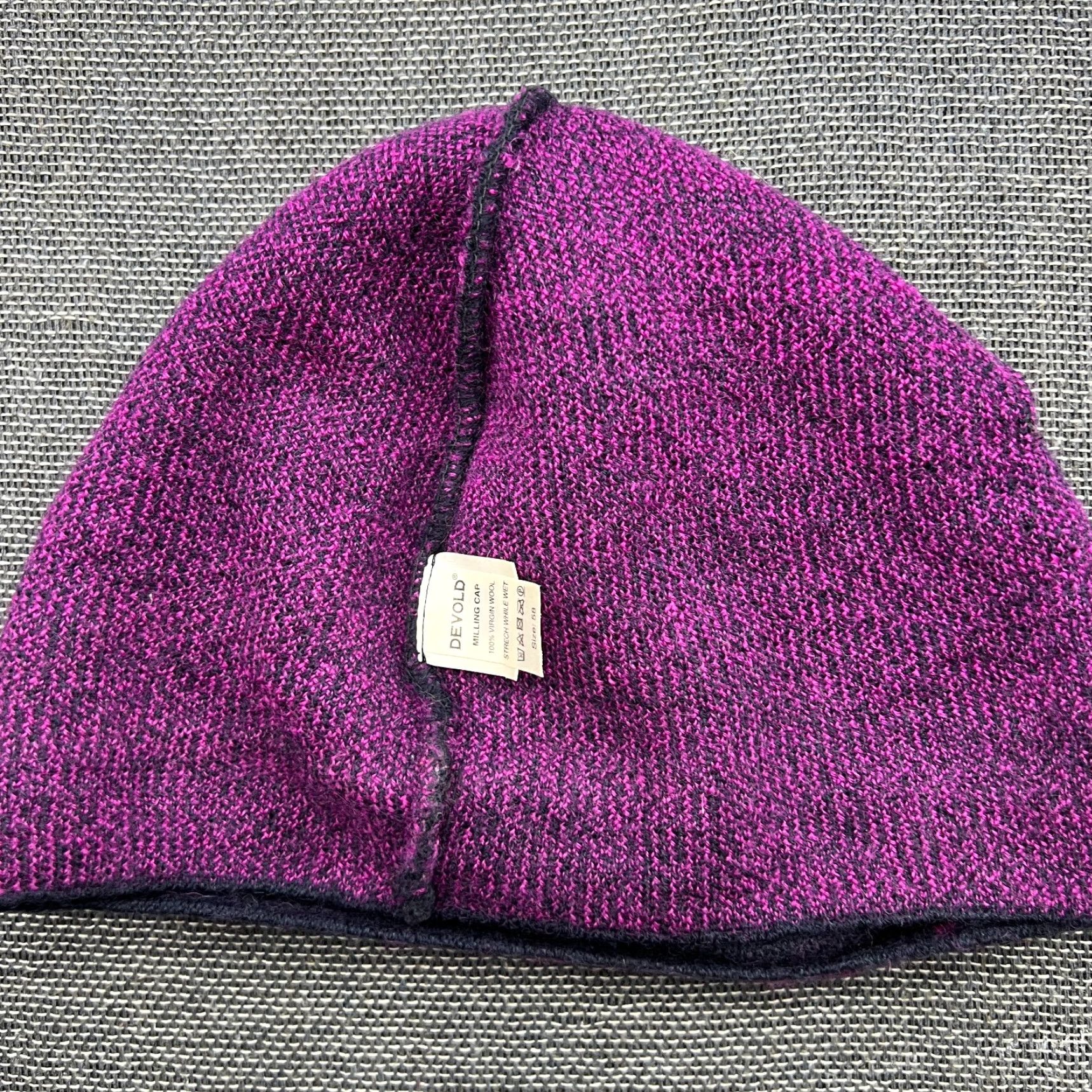 Vintage Devold Beanie Unisex Adults One Size 100% Wool Thermal Purple Winter Knit Hat Size ONE SIZE - 4 Thumbnail