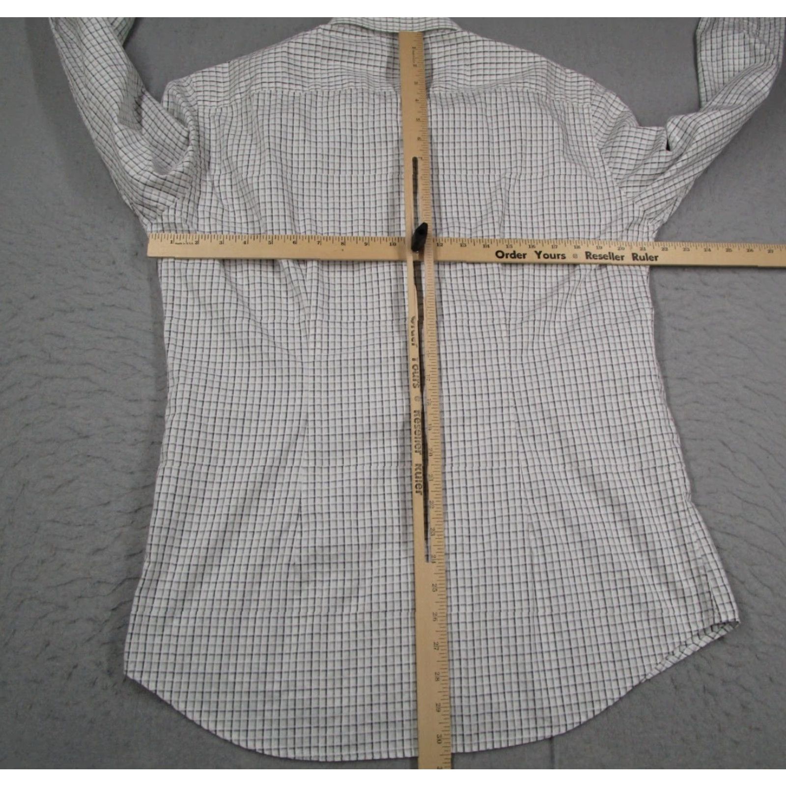 Versace VINTAGE Versace COLLECTION Shirt Mens White Check Long Sleeve Button Up 42 16.5 Size US XL / EU 56 / 4 - 6 Thumbnail