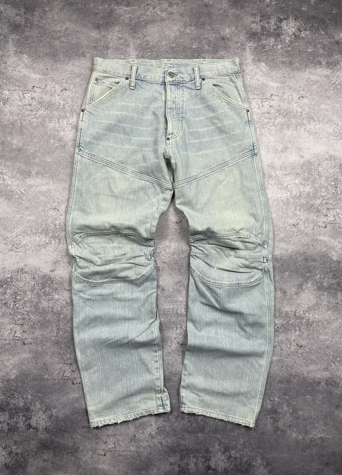 G-Star Vintage G-Star Raw Baggy Denim Jeans Double Knee Pants Y2K Size US 34 / EU 50 - 4 Thumbnail