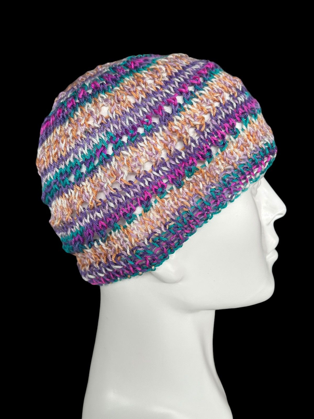 Japanese Brand × Kapital × Vintage Ceochet Knitted Handmade Hippies Style Beanie Hats Size ONE SIZE - 2 Thumbnail