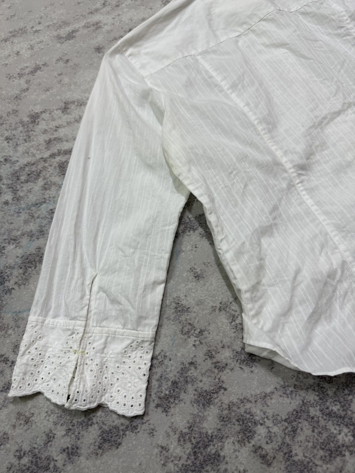 Burberry Burberry London White Broderie Anglaise Embroidered Shirt Size S / US 4 / IT 40 - 13 Thumbnail