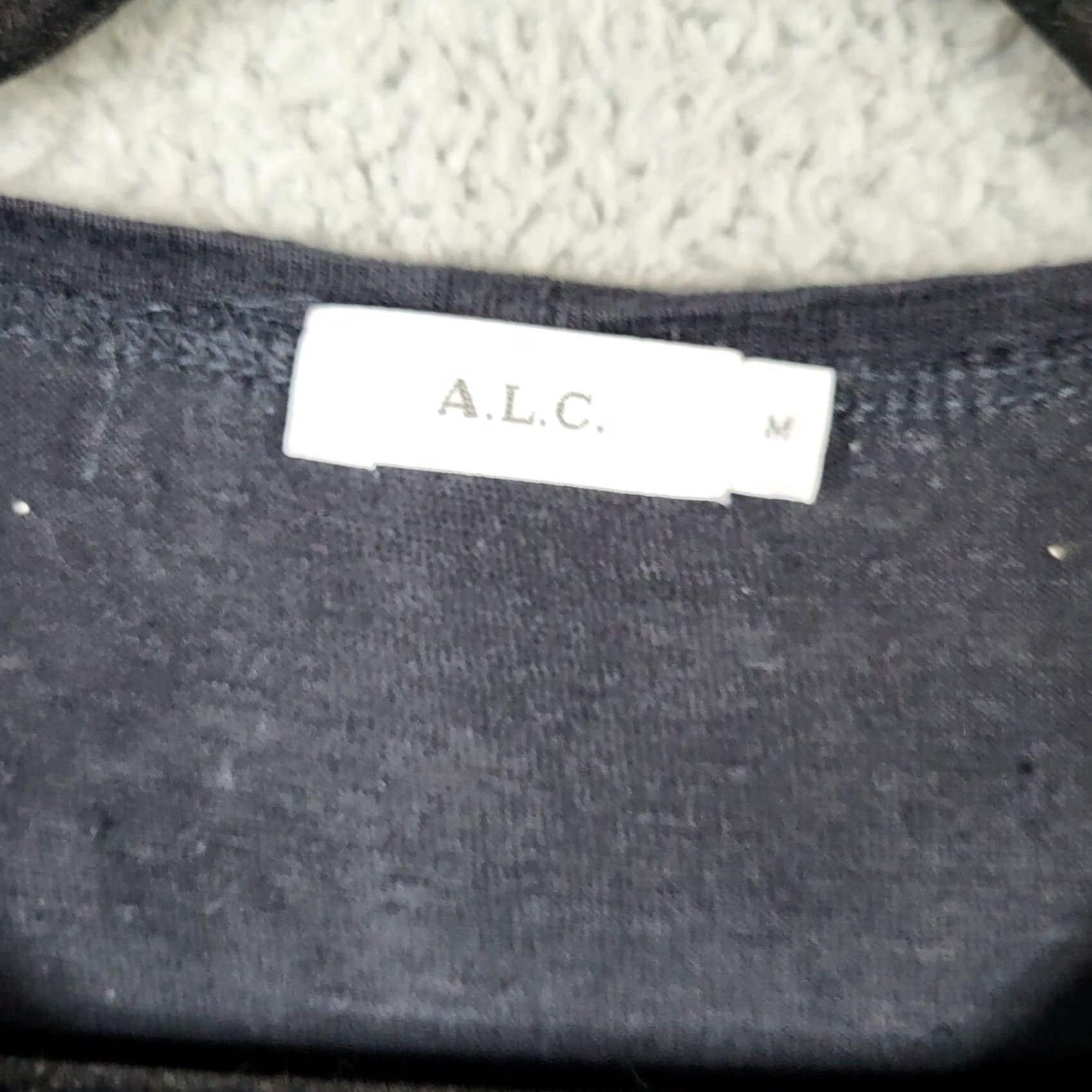 Vintage A.L.C Tank Top Women’s Black Linen Pocket Front Size M Sleeveless 100% Knit Shirt Blouse Casual Summer Spring Regular Womens Size M / US 6-8 / IT 42-44 - 6 Thumbnail
