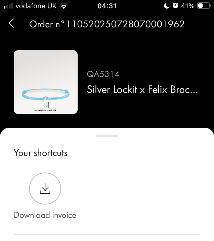 Louis Vuitton Silver Lockit x Felix Bracelet, Sterling Silver, Blue Size ONE SIZE - 6 Thumbnail
