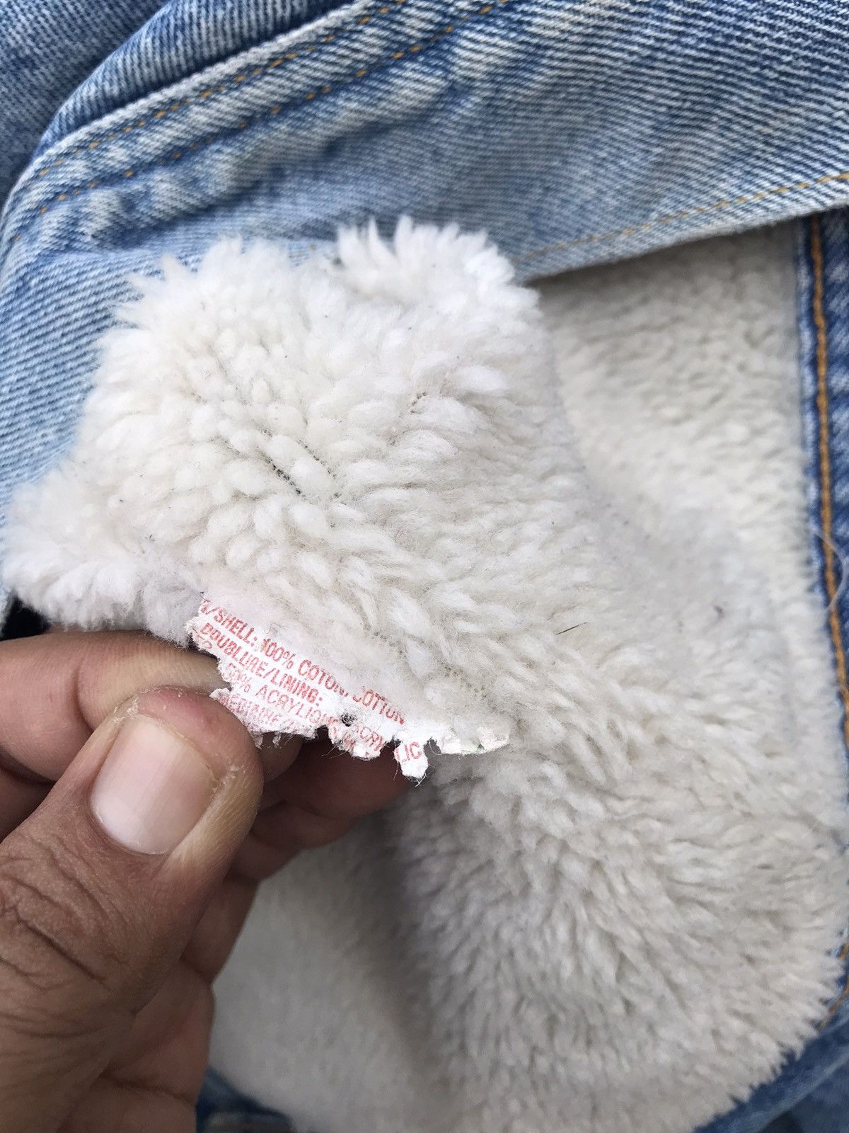 Lee Vintage Lee Storm Rider Distressed Faded Sherpa Trucker Size US L / EU 52-54 / 3 - 13 Thumbnail
