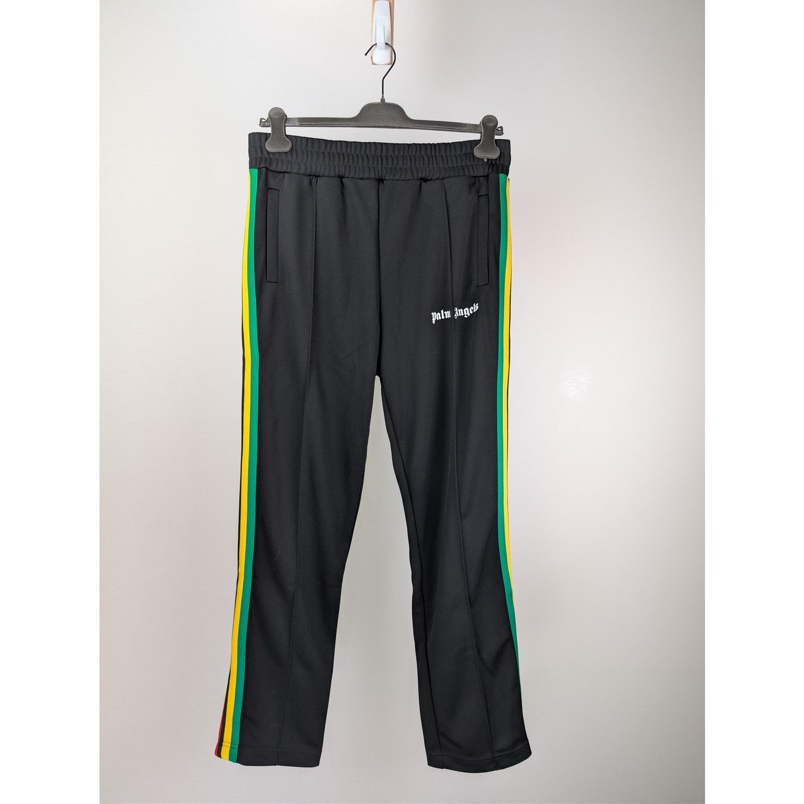 Palm Angels o1rshd1 Track Suit Sweatpants Trousers in Black/Green Size US 36 / EU 52 - 1 Thumbnail