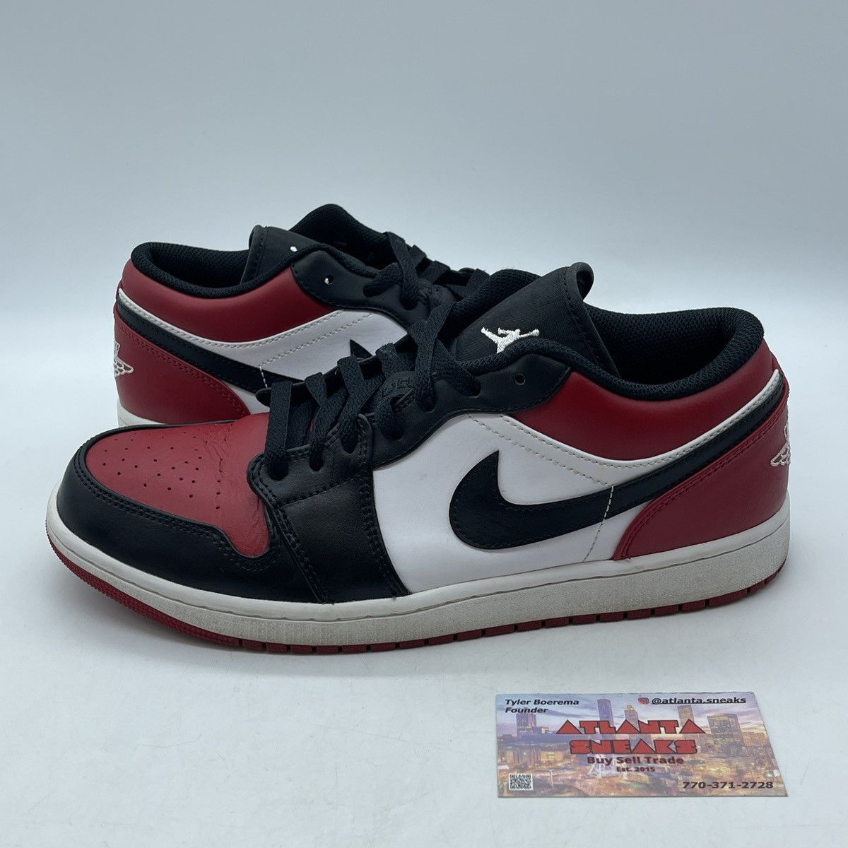 Jordan Brand Air Jordan 1 low bred toe Size US 10.5 / EU 43-44 - 1 Thumbnail