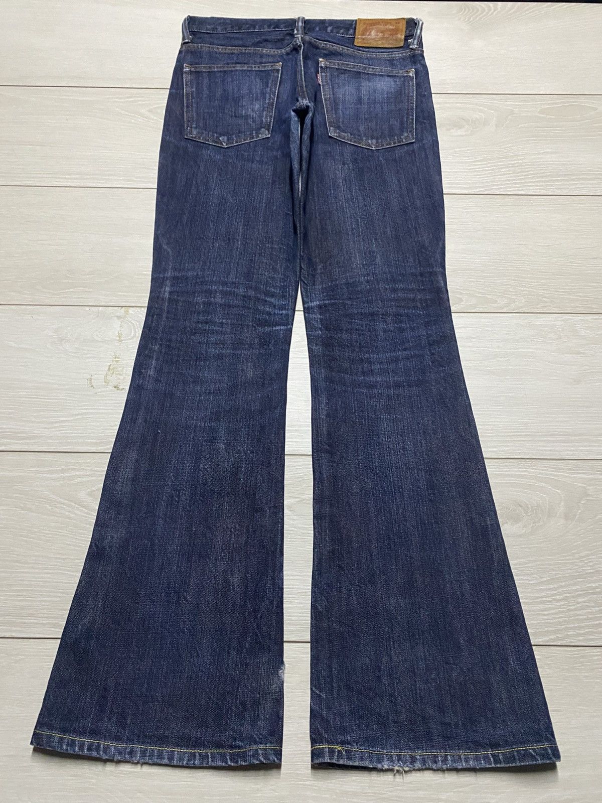 Burgus Plus Vintage Japan Brand Burgus Plus Blue Wash Flare Jeans Size US 29 - 2 Thumbnail