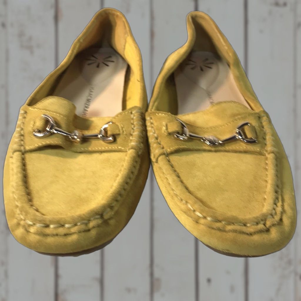 Isaac Mizrahi Isaac Mizrahi Women's Loafers Yellow Suede Slip On Flat Size 8.5 M Casual Dressy Size US 8.5 / IT 38.5 - 1 Thumbnail