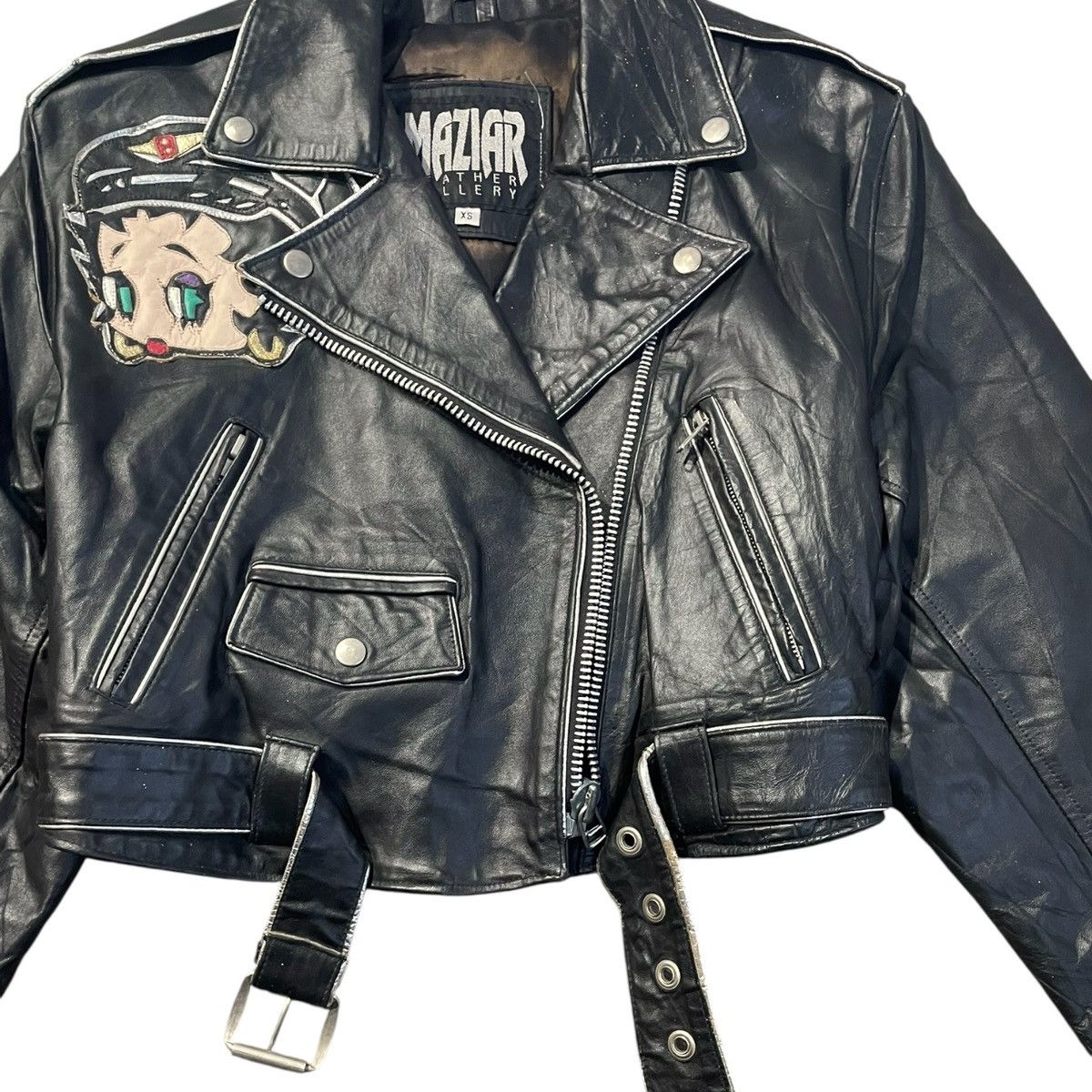 Vintage VINTAGE COLLECTIBLE BETTY BOOP COP LEATHER JACKET Size XS / US 0-2 / IT 36-38 - 8 Thumbnail