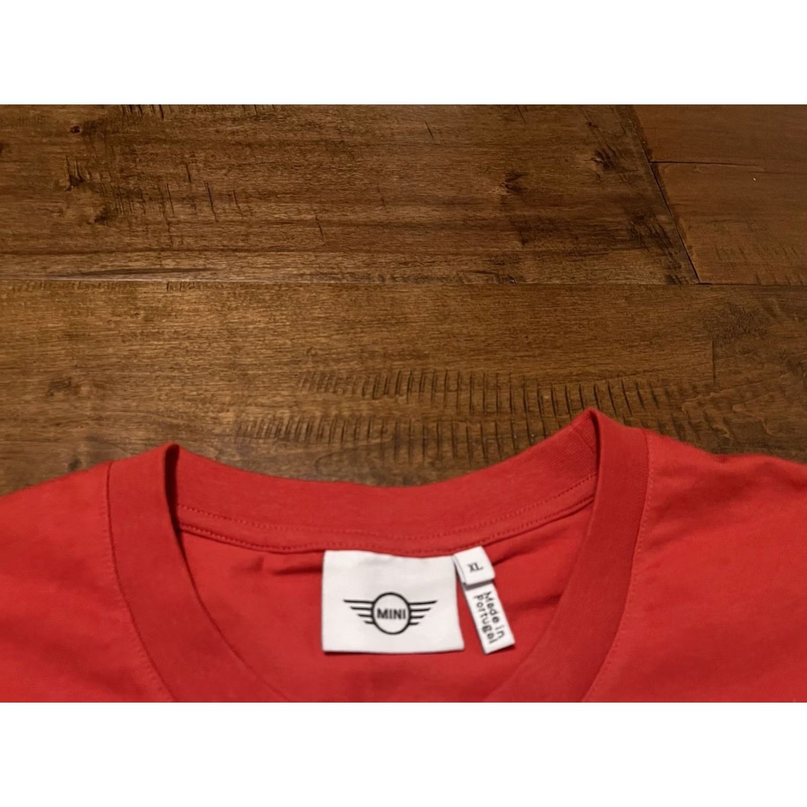Logo 7 VINTAGE? No. (Answer must be a title) Mini Cooper Made in Portugal Red Logo Short Sleeve Tee T-Shirt Men's XL Red Logo 2000s? Not applicable. Size US XL / EU 56 / 4 - 3 Thumbnail
