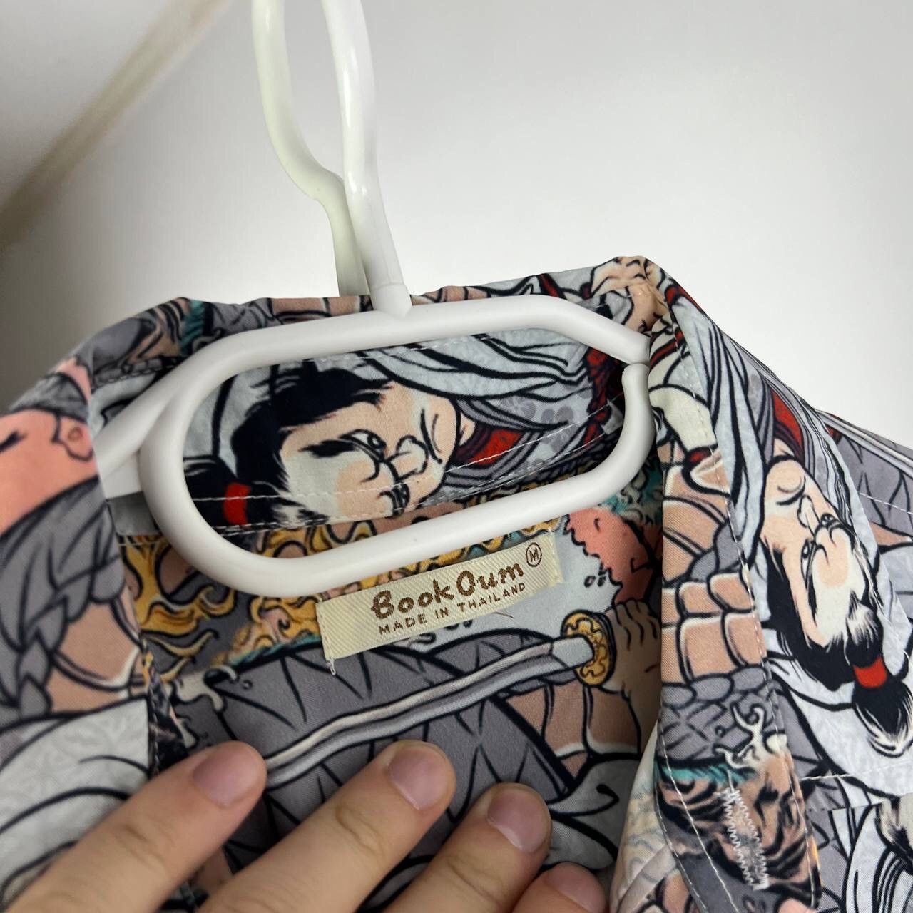 Japanese Brand Hawaii Short Sleeve Shirt Samurai Over Print Y2k Size US S / EU 44-46 / 1 - 4 Thumbnail