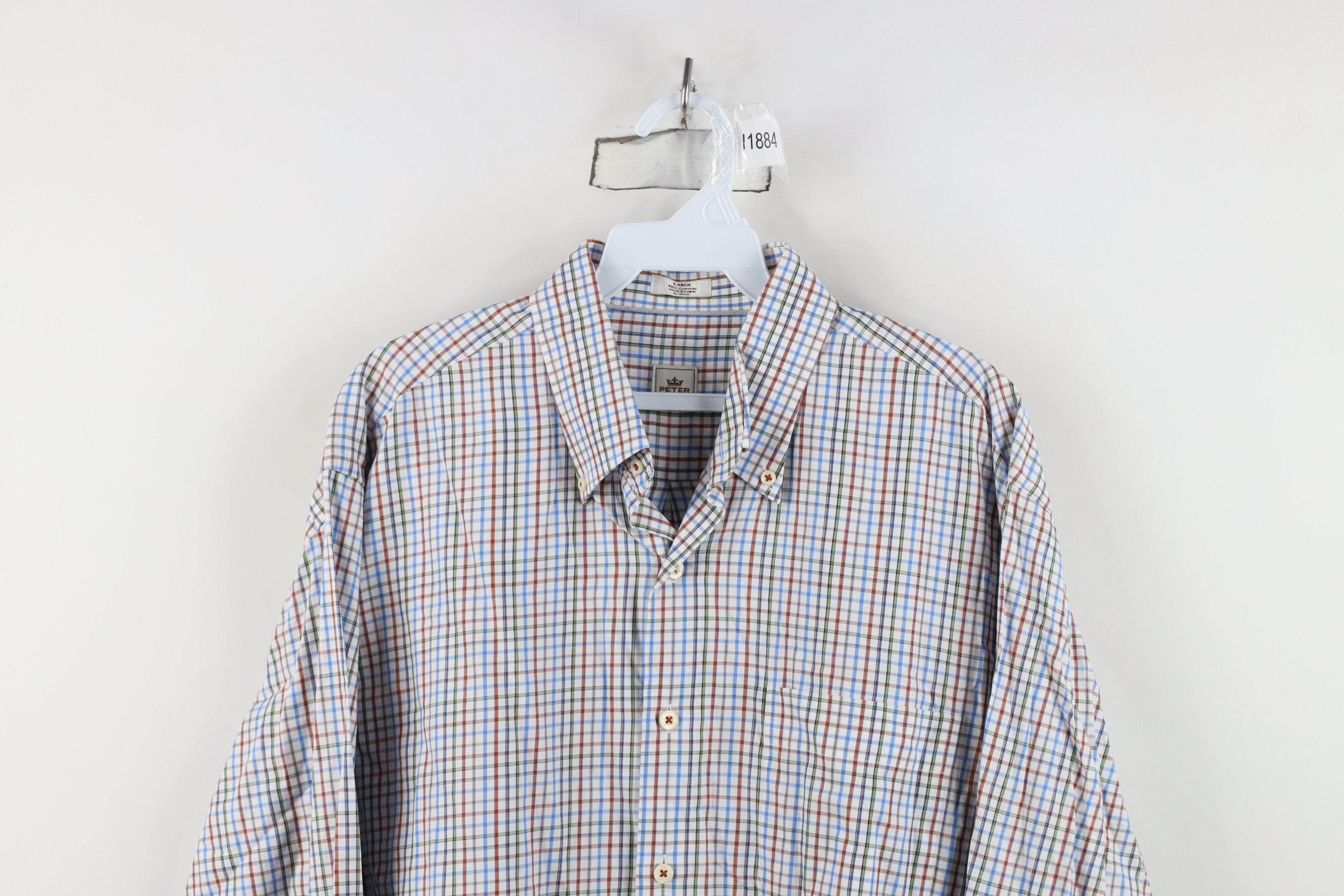 Peter Millar Vintage Peter Millar Rainbow Collared Button Down Shirt Size US L / EU 52-54 / 3 - 2 Thumbnail