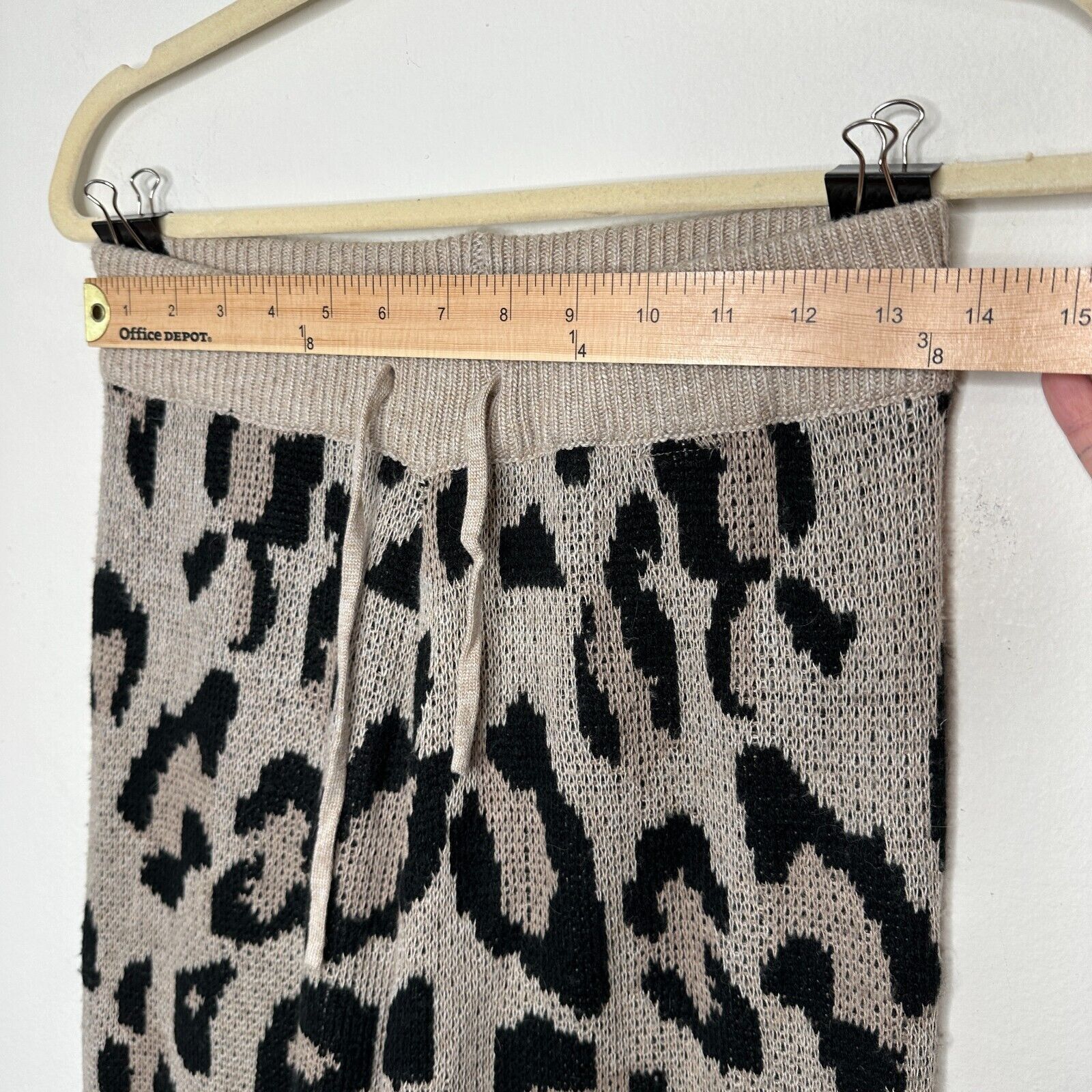 Other Olivaceous Cheetah Print Jogger Pajama Pant Drawstring L Size 36" / US 14 / IT 50 - 7 Thumbnail