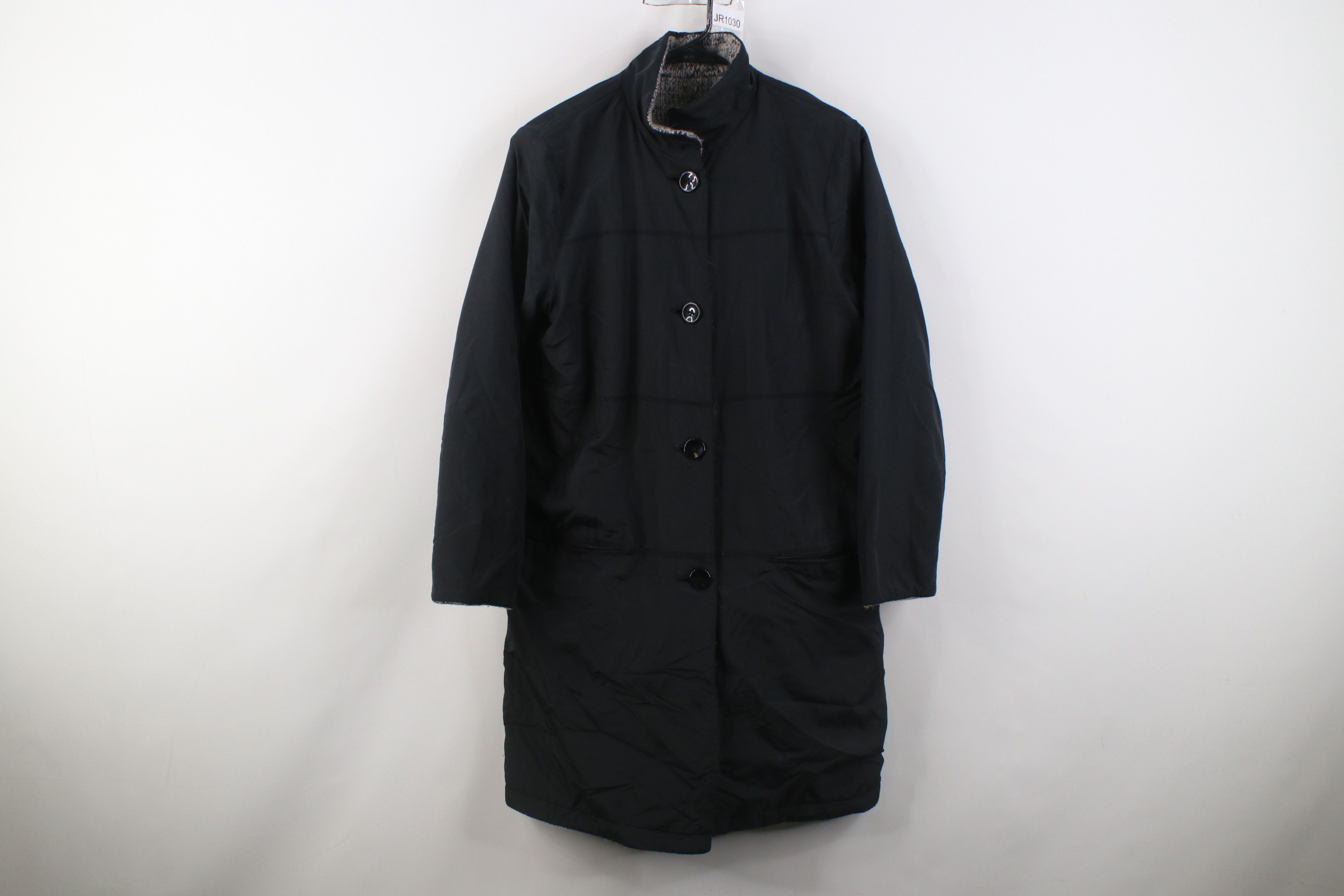 Vintage Vintage 90s Streetwear Reversible Wool Blend Button Jacket Size XS / US 0-2 / IT 36-38 - 9 Thumbnail