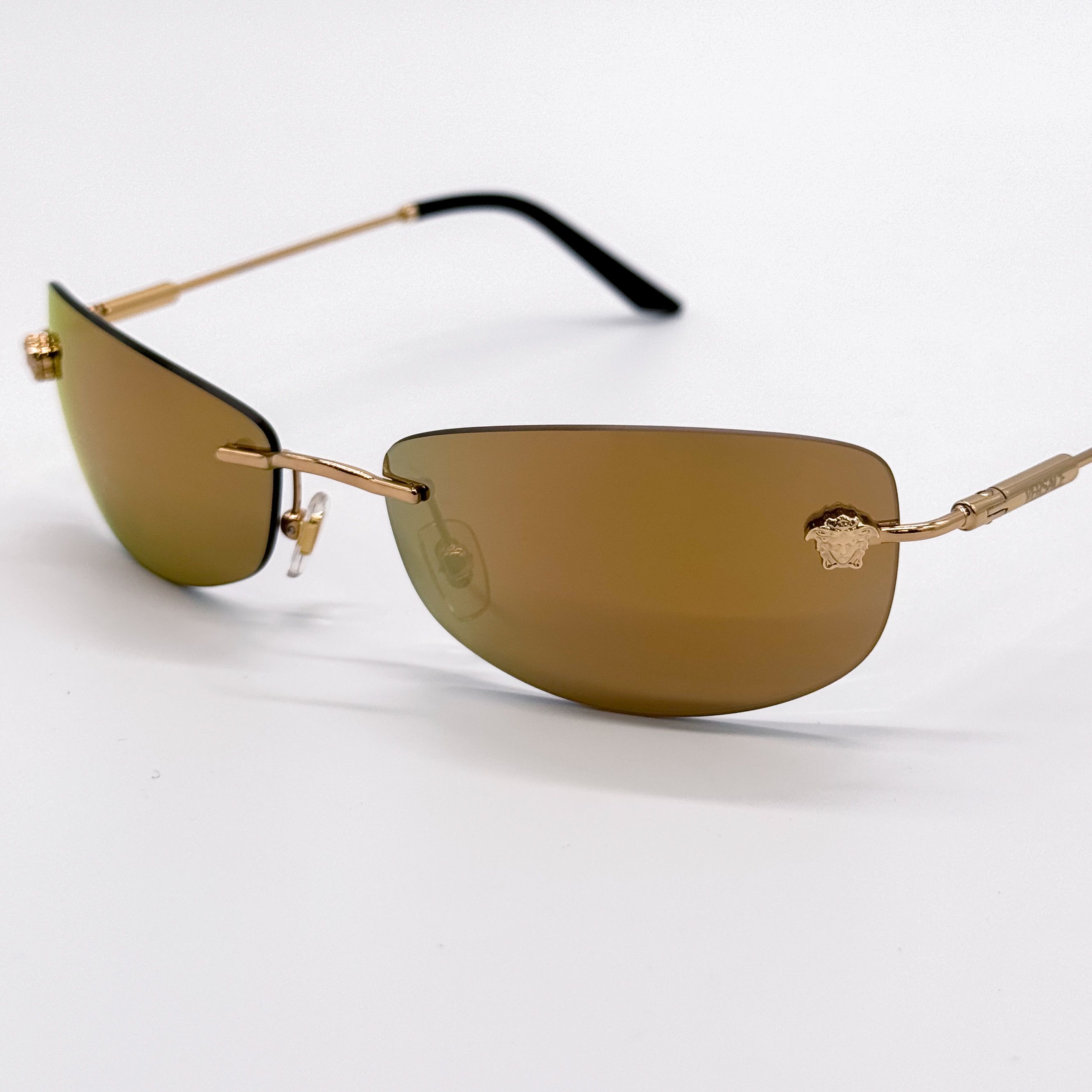 Versace NEW MOD 2279 1002/7I VERSACE SUNGLASSES VE2279 10027I GOLD Size ONE SIZE - 5 Thumbnail